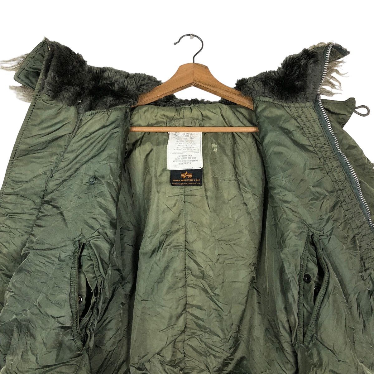 Vintage 🔥Vintage Bomber Jacket Alpha Industries USA Mink Fur Hoodie Size US M / EU 48-50 / 2 - 14 Thumbnail