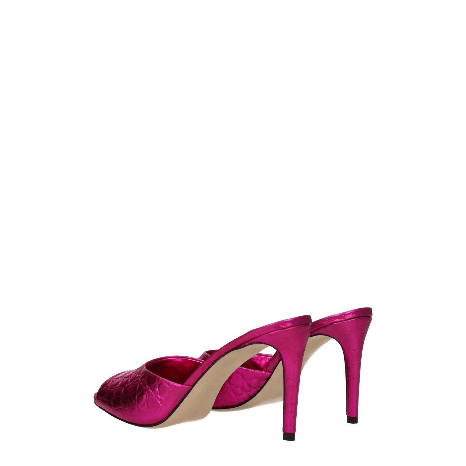 ob1o1e1124 Leather Sandals in Fuchsia