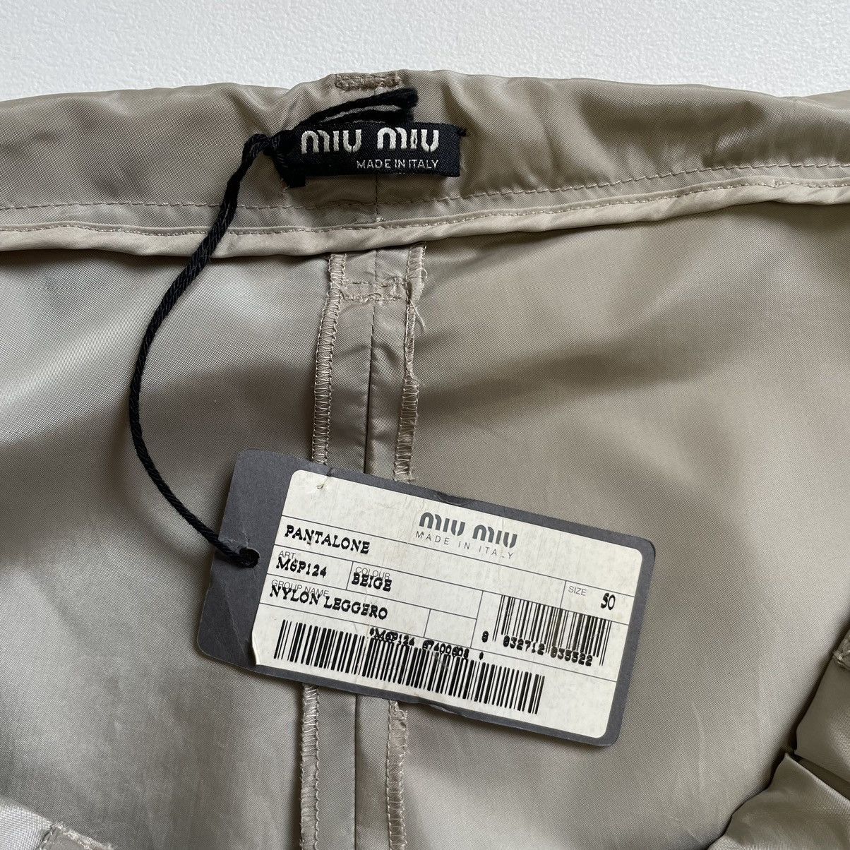 Miu Miu Shimmer Nylon Wide Leg Trousers Size US 36 / EU 52 - 6 Thumbnail