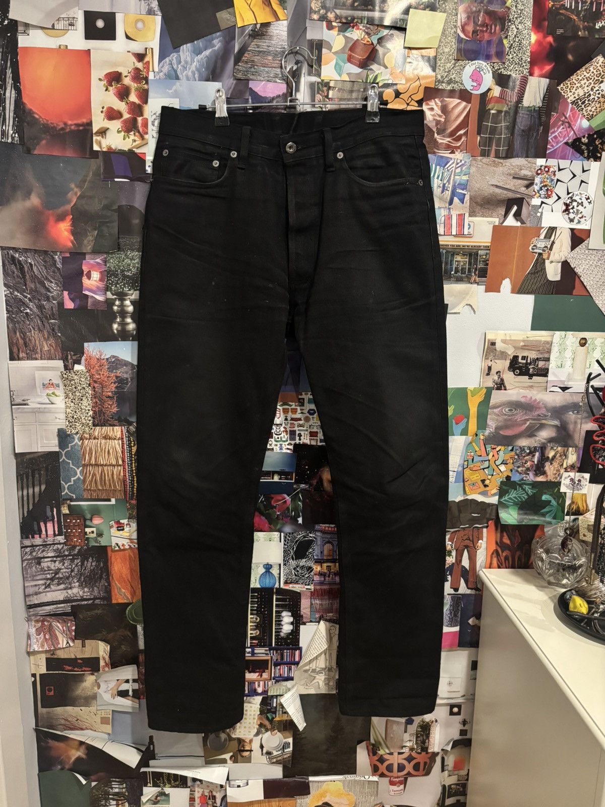 3sixteen 3sixteen Selvedge Raw Black Denim Slight Taper Fit 32 x 31 Size US 32 / EU 48 - 1 Thumbnail