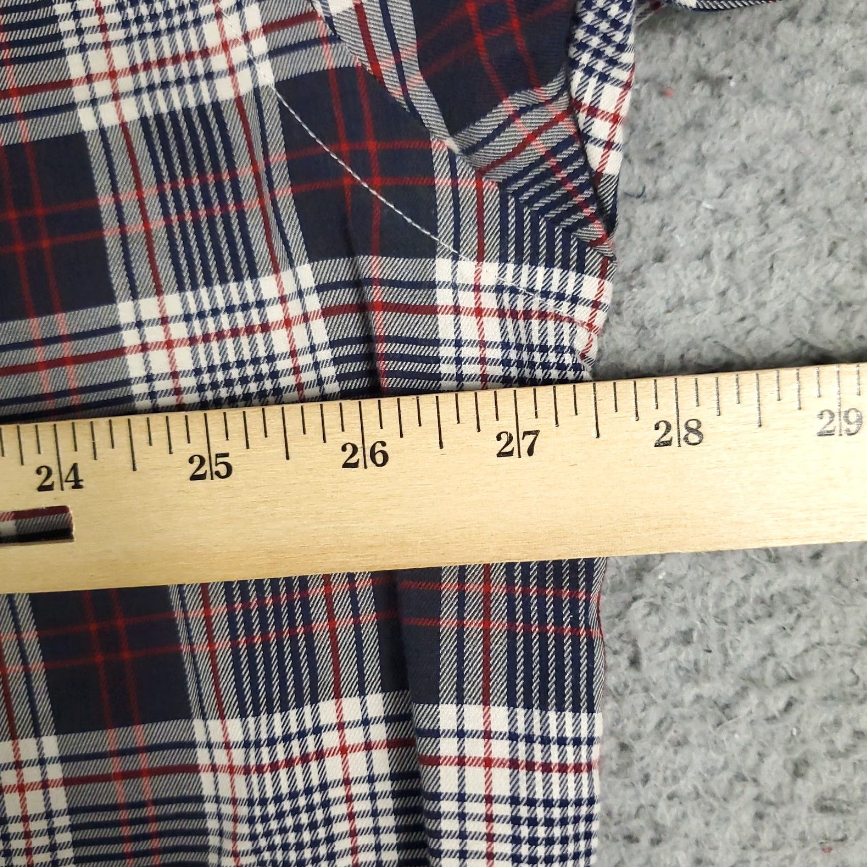 Nautica Nautica Shirt 2XL Plaid Button-Up Long Sleeve Cotton Casual Red/Blue Mens Size US XXL / EU 58 / 5 - 7 Thumbnail