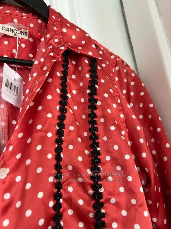 Comme des Garcons COMME des GARÇONS Red Polka Dot Button-Up Shirt . Size M / US 6-8 / IT 42-44 - 4 Thumbnail