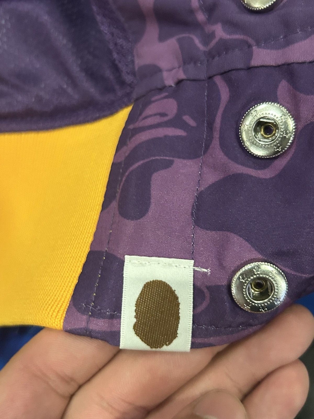 Bape × Mitchell & Ness × NBA Bape X Mitchell & Ness Lakers Jacket Size US M / EU 48-50 / 2 - 14 Thumbnail