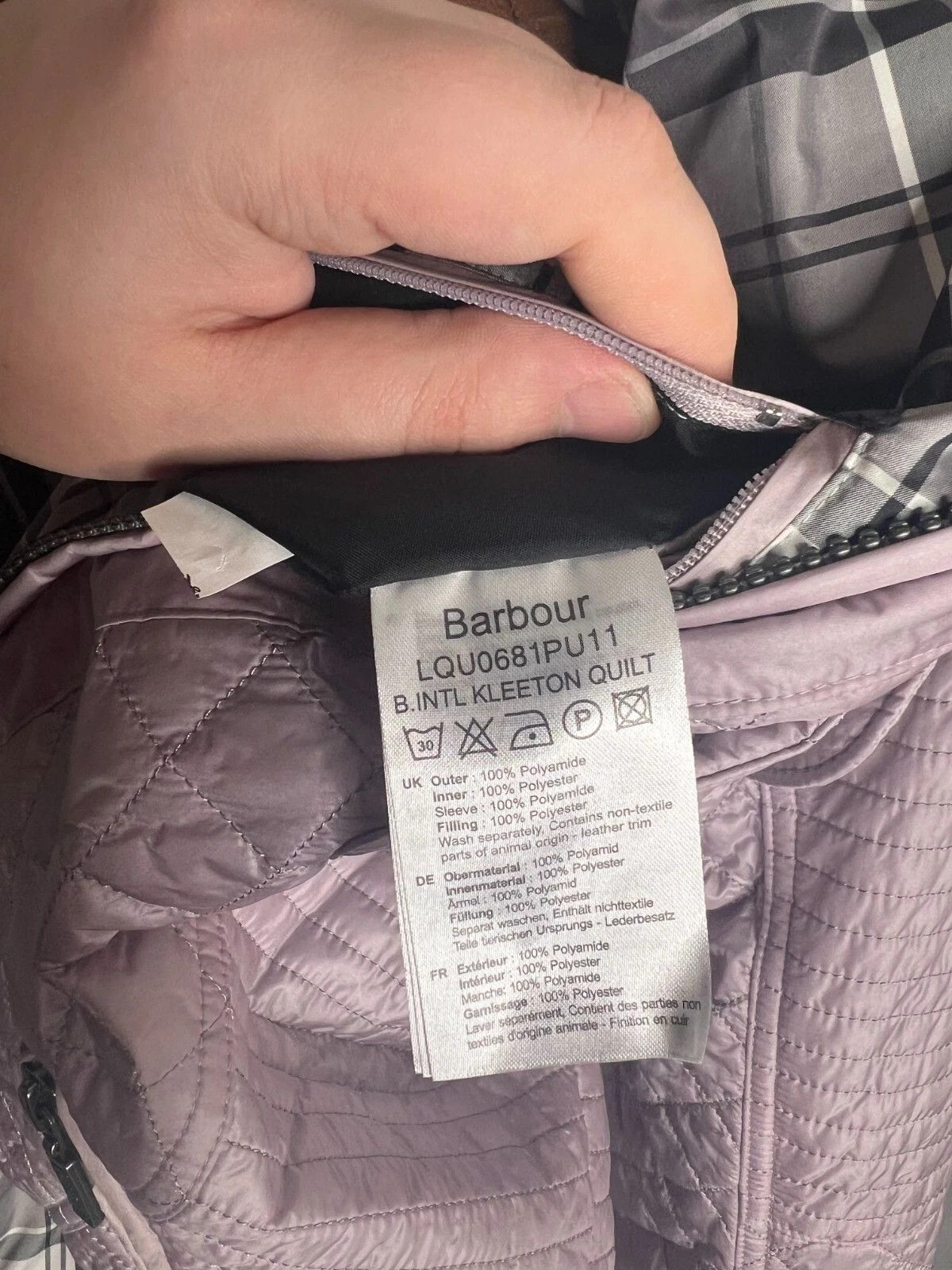 Barbour Barbour International Kleeton Quilted Pink Jacket Size XL / US 12-14 / IT 48-50 - 15 Thumbnail