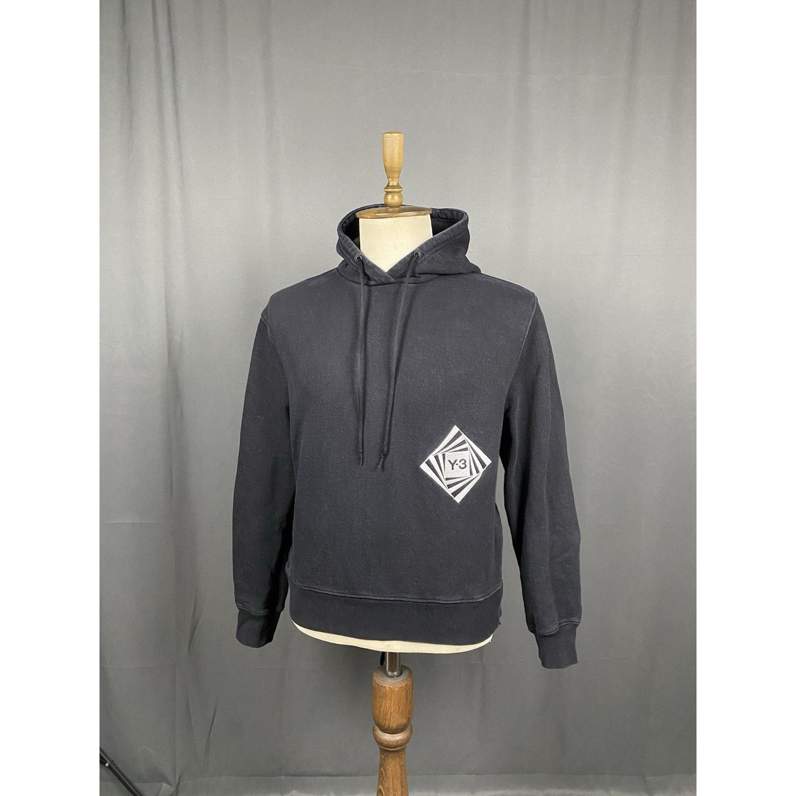 Y-3 Y-3 yohji yamamoto x Adidas Men's Black Oversized Hoodie Swe Size US L / EU 52-54 / 3 - 5 Thumbnail