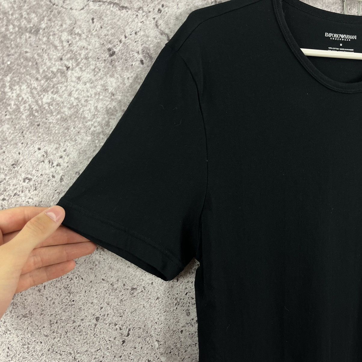 Armani Emporio Armani Basic Slim Fit T-Shirt Black Size M Size US M / EU 48-50 / 2 - 4 Thumbnail