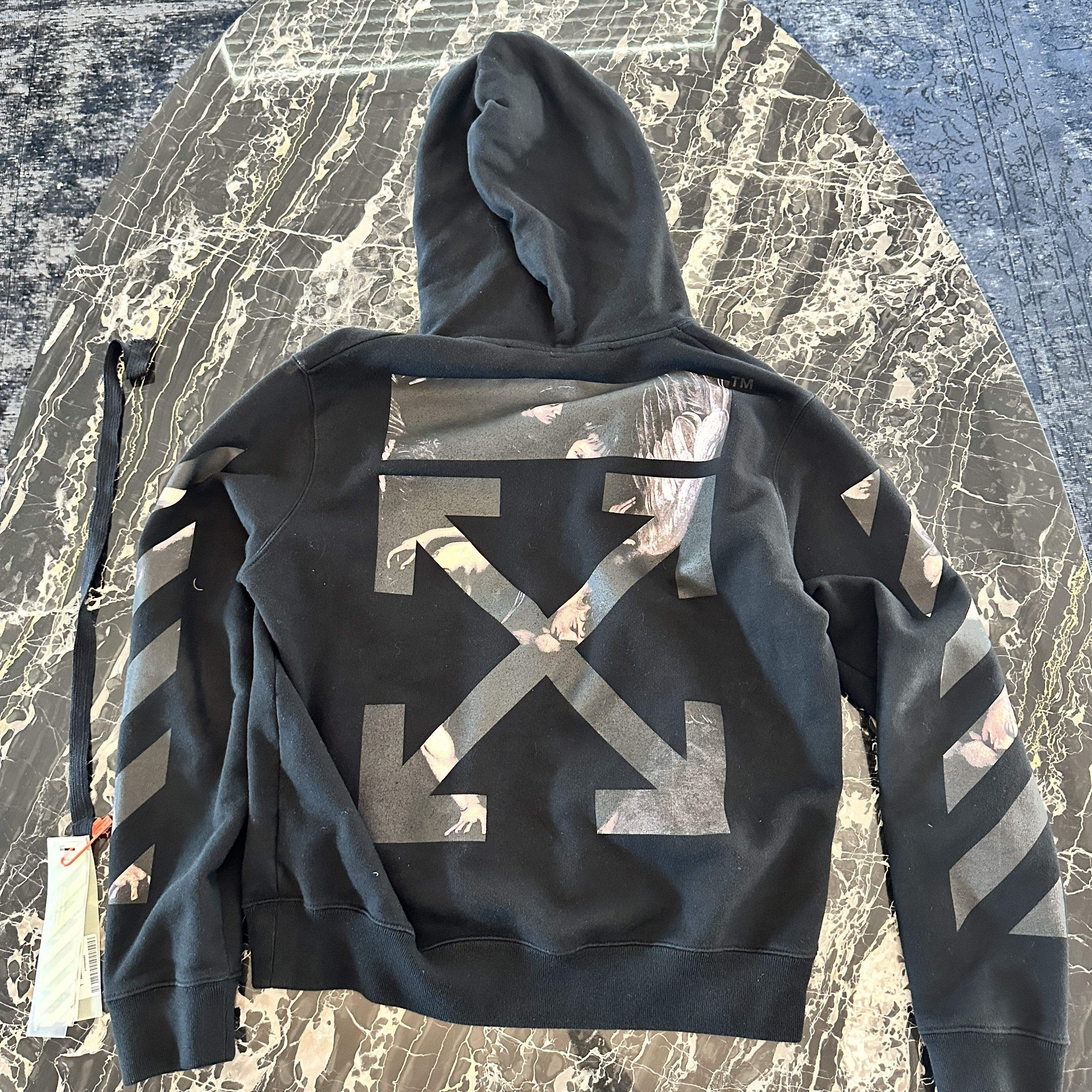 Off-White Caravaggio Hoodie Virgil Abloh Arrows - Size L