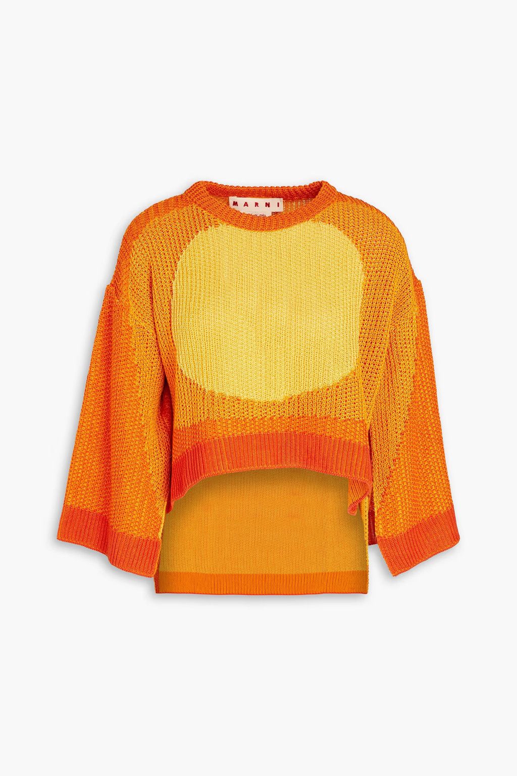 o1srvl11e0624 Cotton Sweater in Orange