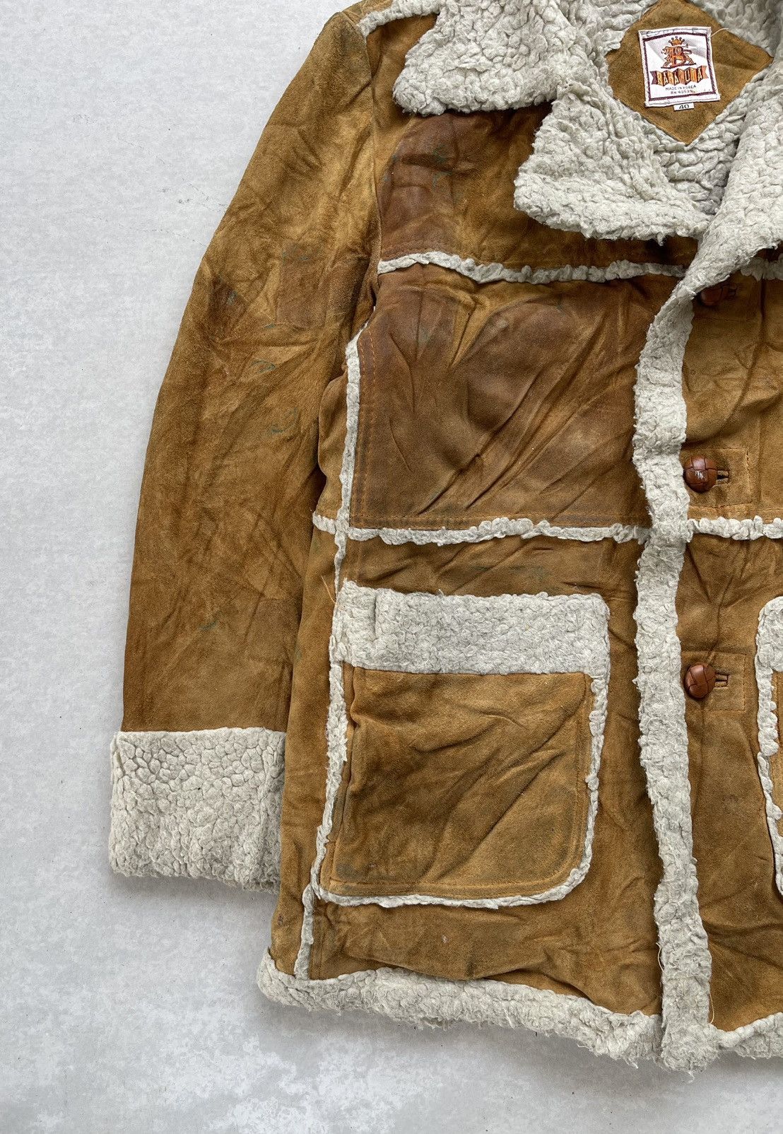 Baracuta 🔥Vintage Baracuta Sherpa Genuine Leather Jacket Size US M / EU 48-50 / 2 - 3 Thumbnail