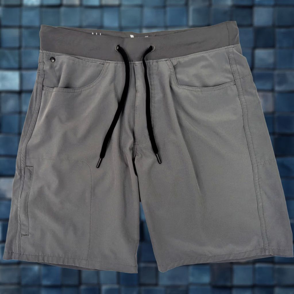 Wrangler Wrangler All Terrain Gear Pull On Performance Shorts Men 32 Gray Size US 32 / EU 48 - 1 Thumbnail