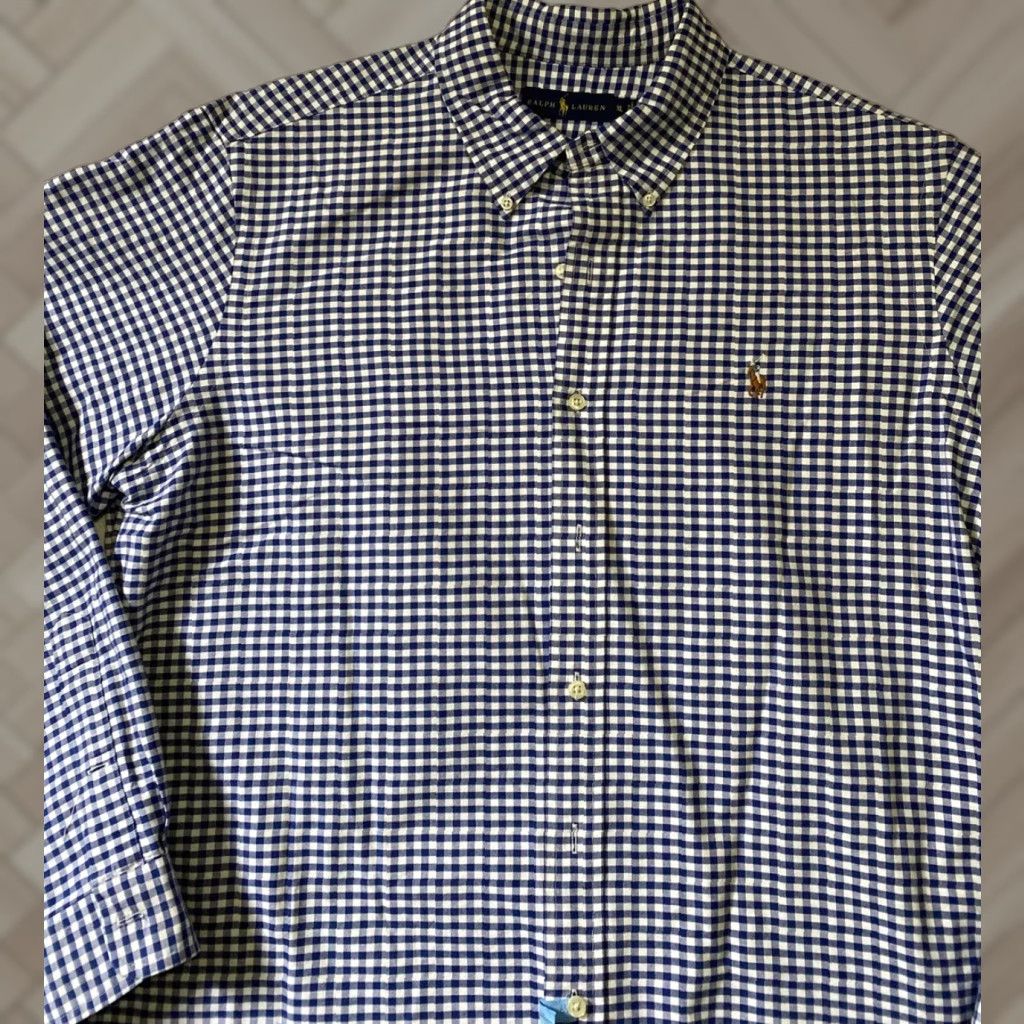 Polo Ralph Lauren Polo Ralph Lauren Dress Shirt Men’s XL Long Sleeve Button Down Blue 25-22 Size 46R - 1 Thumbnail
