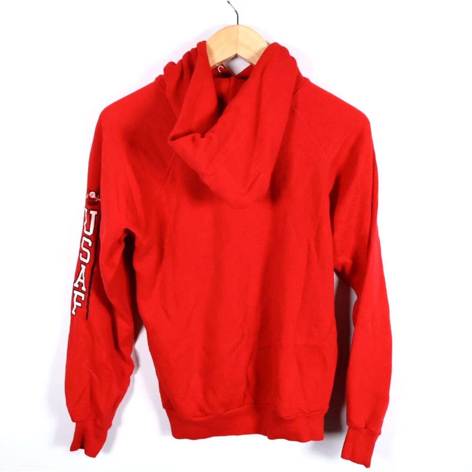 Vintage VINTAGE Artex US Air Force Sweatshirt Hoodie Mens Large (Tagged Large, Measures Medium) Red Graphic Print Pullover Cotton Blend Fleece SS18 Size US M / EU 48-50 / 2 - 2 Thumbnail