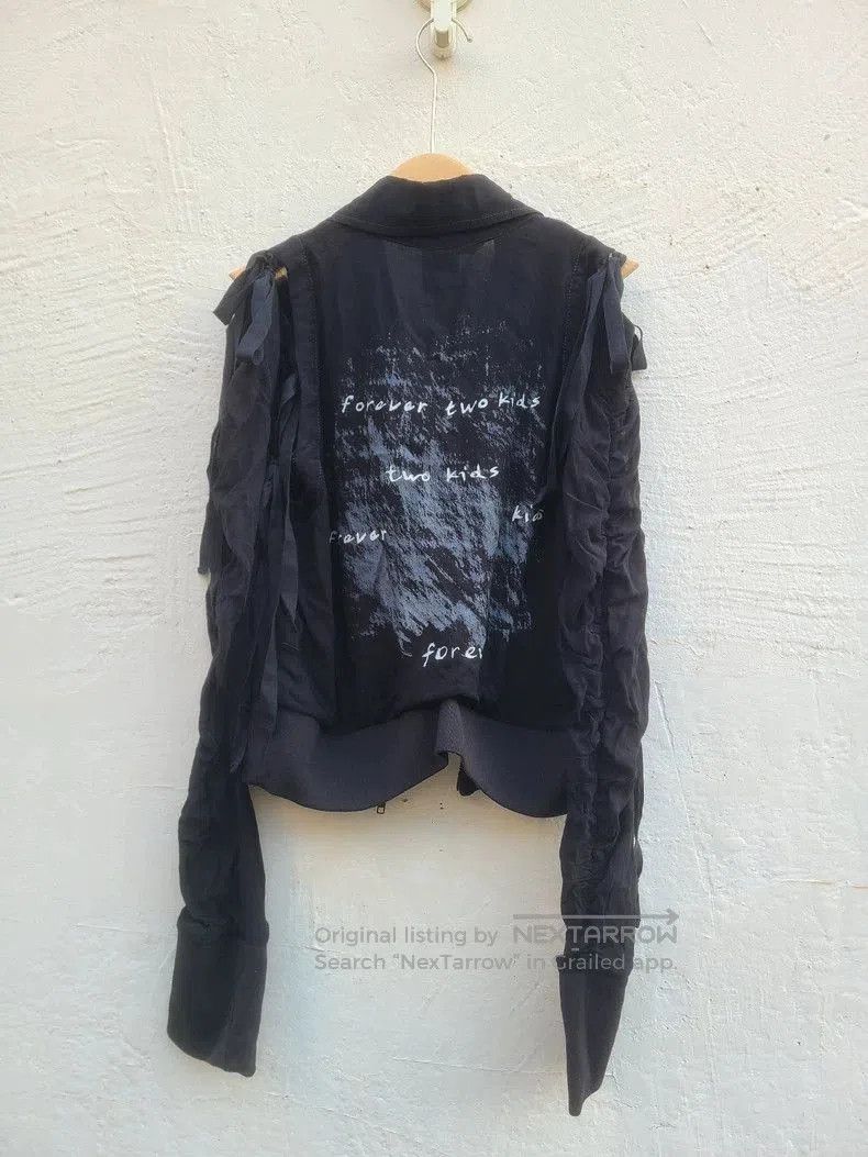 Ann Demeulemeester Ann Demeulemeester Silk Detachable Sleeve Jacket. Size US S / EU 44-46 / 1 - 6 Thumbnail