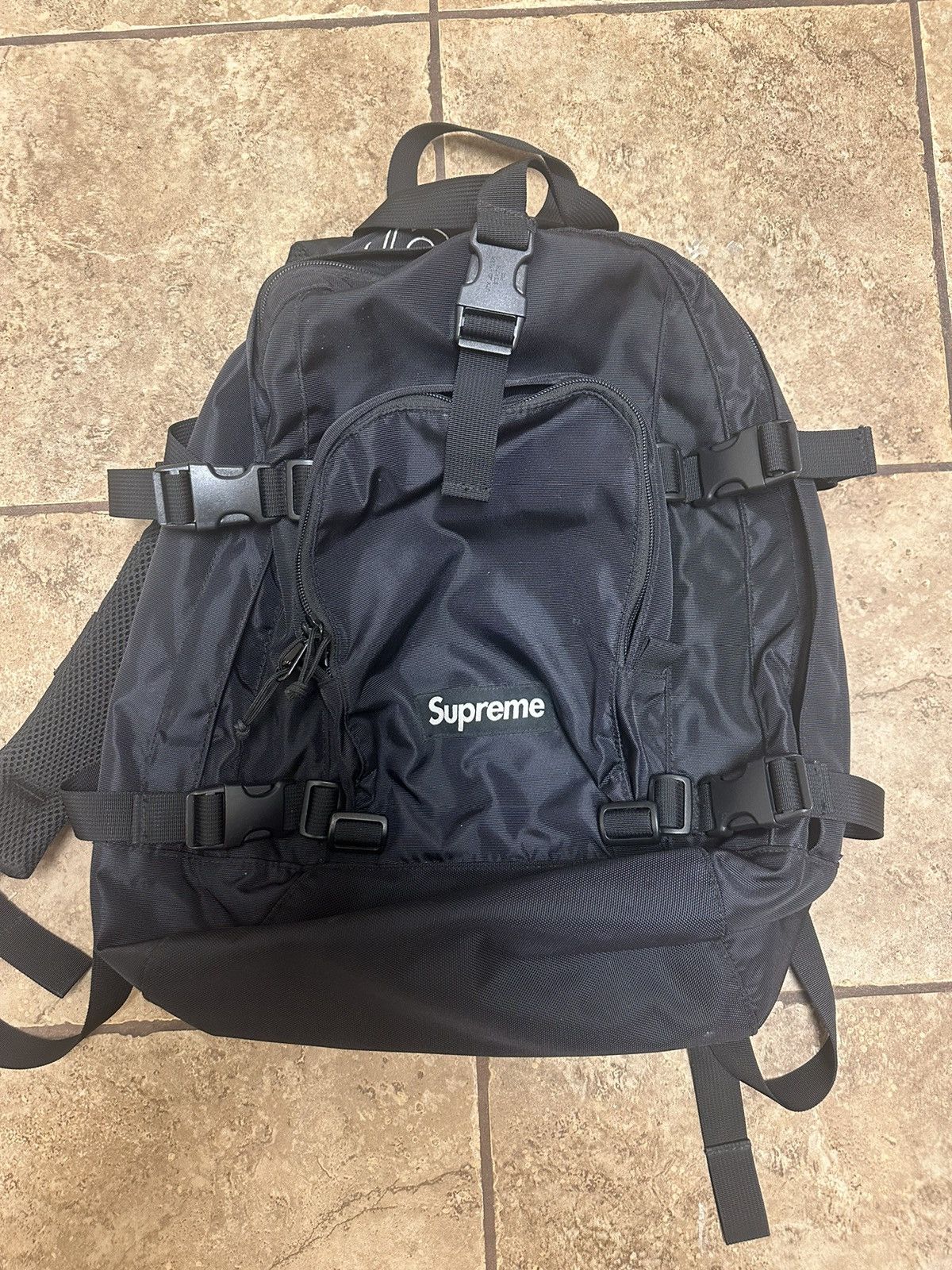 Supreme Fw19 supreme backpack black Grailed