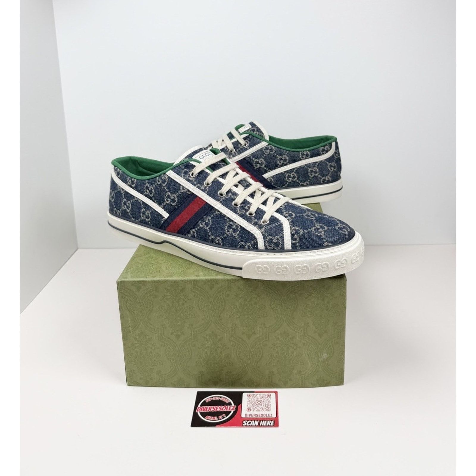 Gucci Size 16G/16.5US - Gucci Tennis 1977 Blue NEW! Size US 15 / EU 48 - 1 Thumbnail