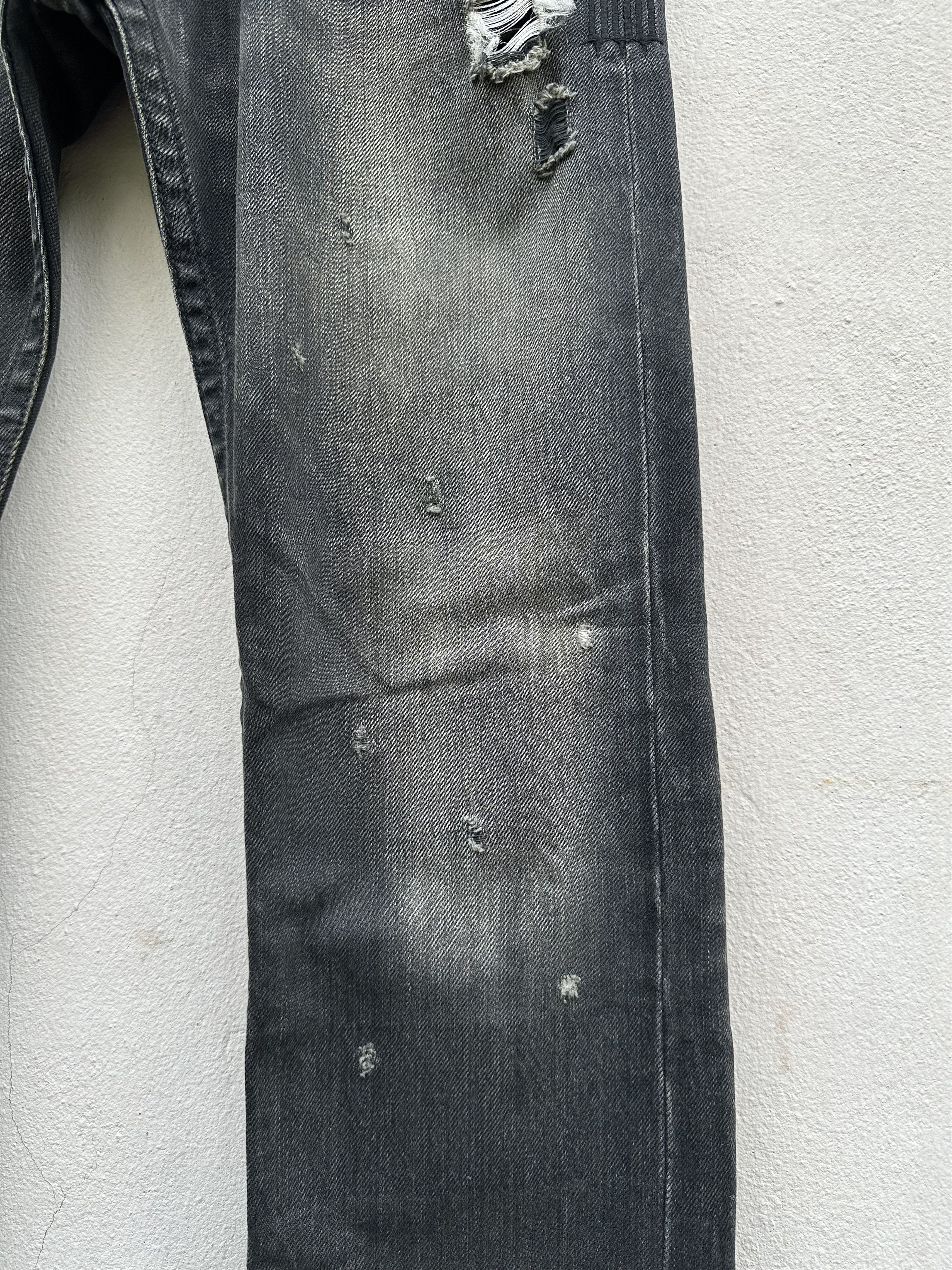 Yasuyuki Ishii Vintage Japanese Brand Troiso Distressed Flare Denim Jeans Size US 32 / EU 48 - 12 Thumbnail