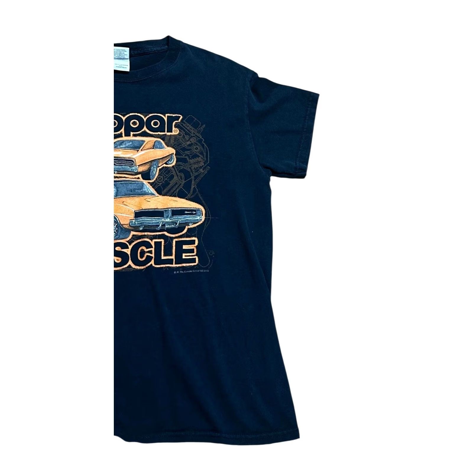 Vintage MoPar Muscle 1969 Dodge Orange Charger Black T Shirt Short Sleeve Tee Cars Small (S) Mens Shirt Graphic Print Size US S / EU 44-46 / 1 - 3 Thumbnail