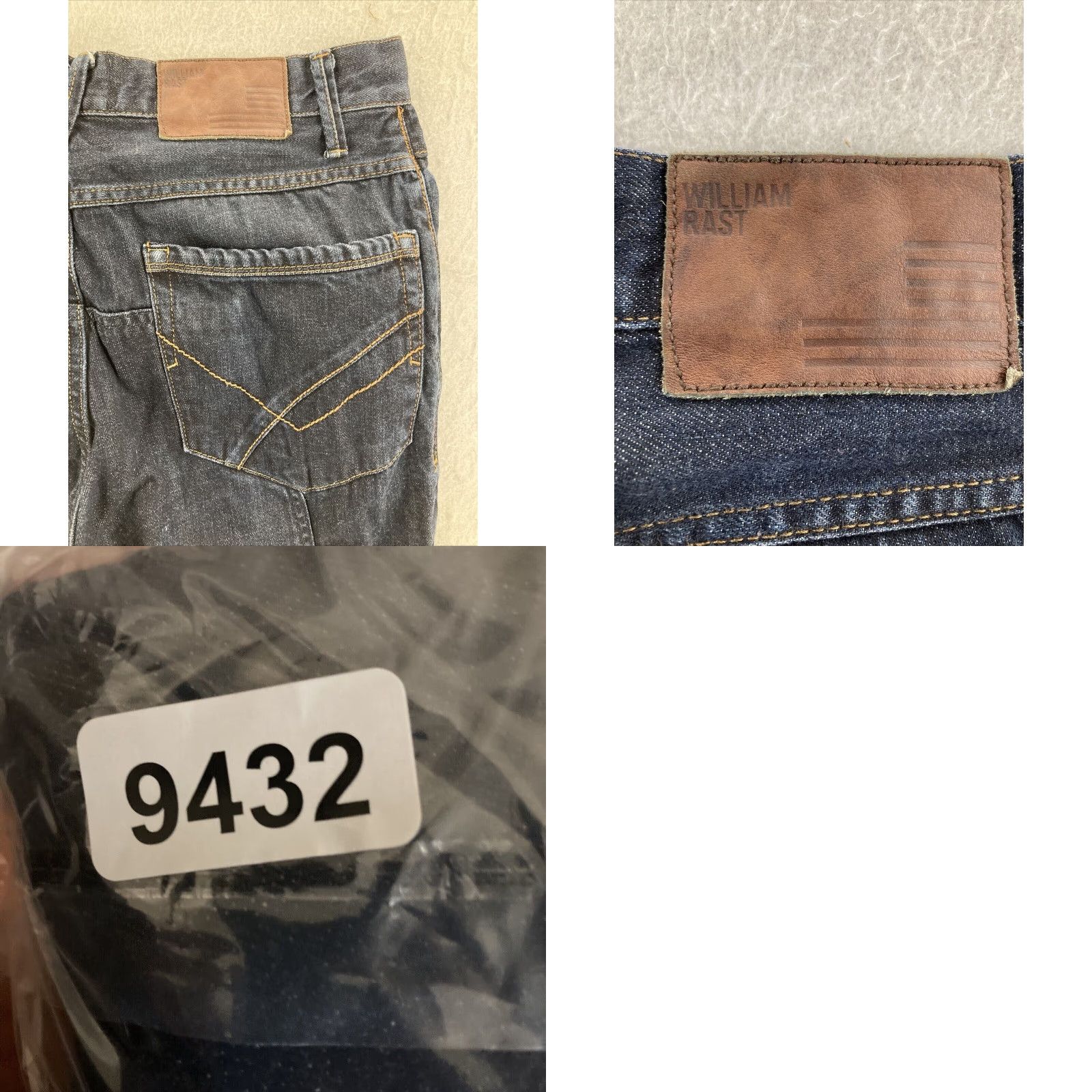 Vintage William Rast Jeans Blue Slouch Skinny Fit Men’s 29x34 Dark Denim Size US 29 - 8 Thumbnail