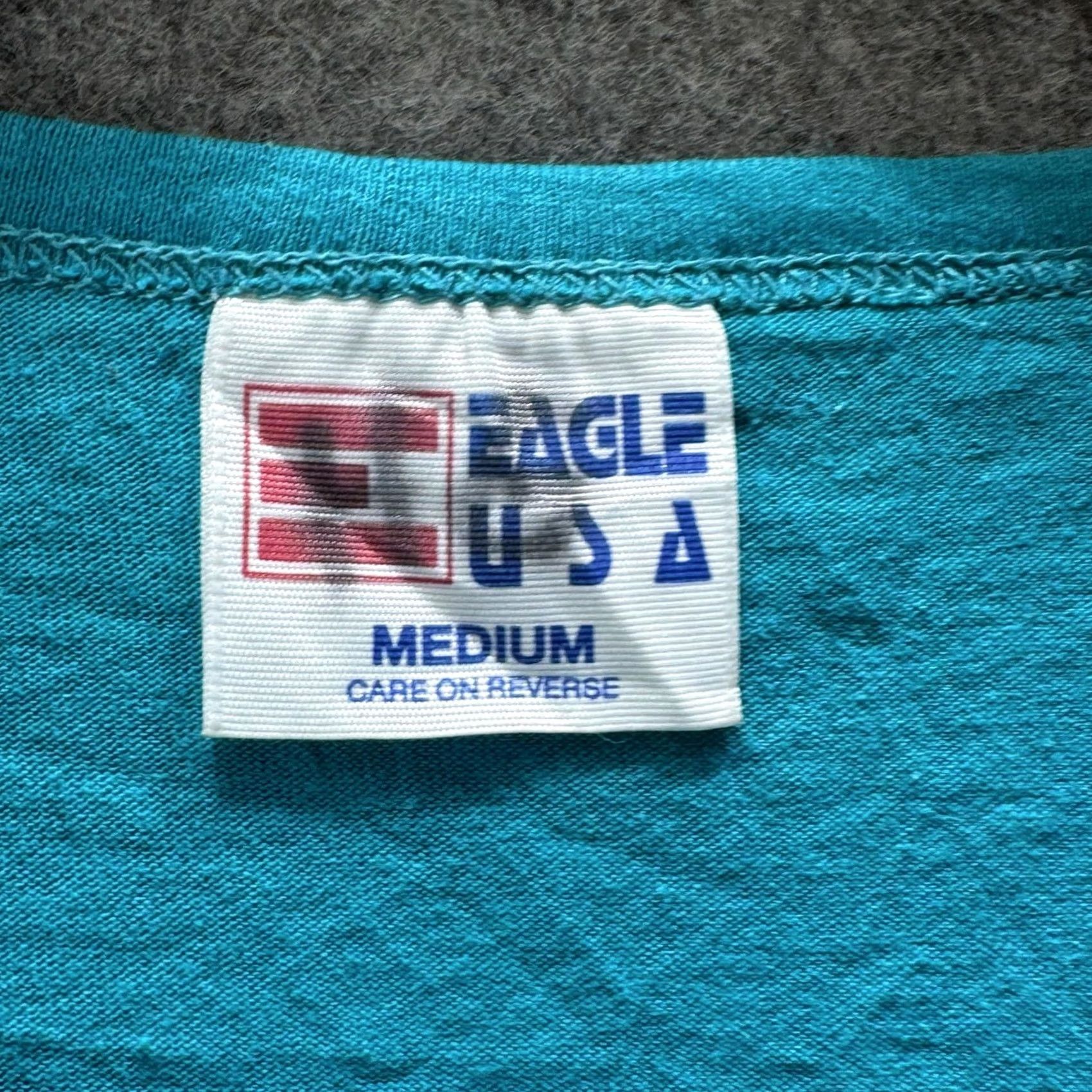 Vintage EAGLE USA Shirt Mens M Blue Henley Sleeveless Tee Graphic Print CAPITOL SPORT Blazers Logo 2011 Summer Size US M / EU 48-50 / 2 - 5 Thumbnail