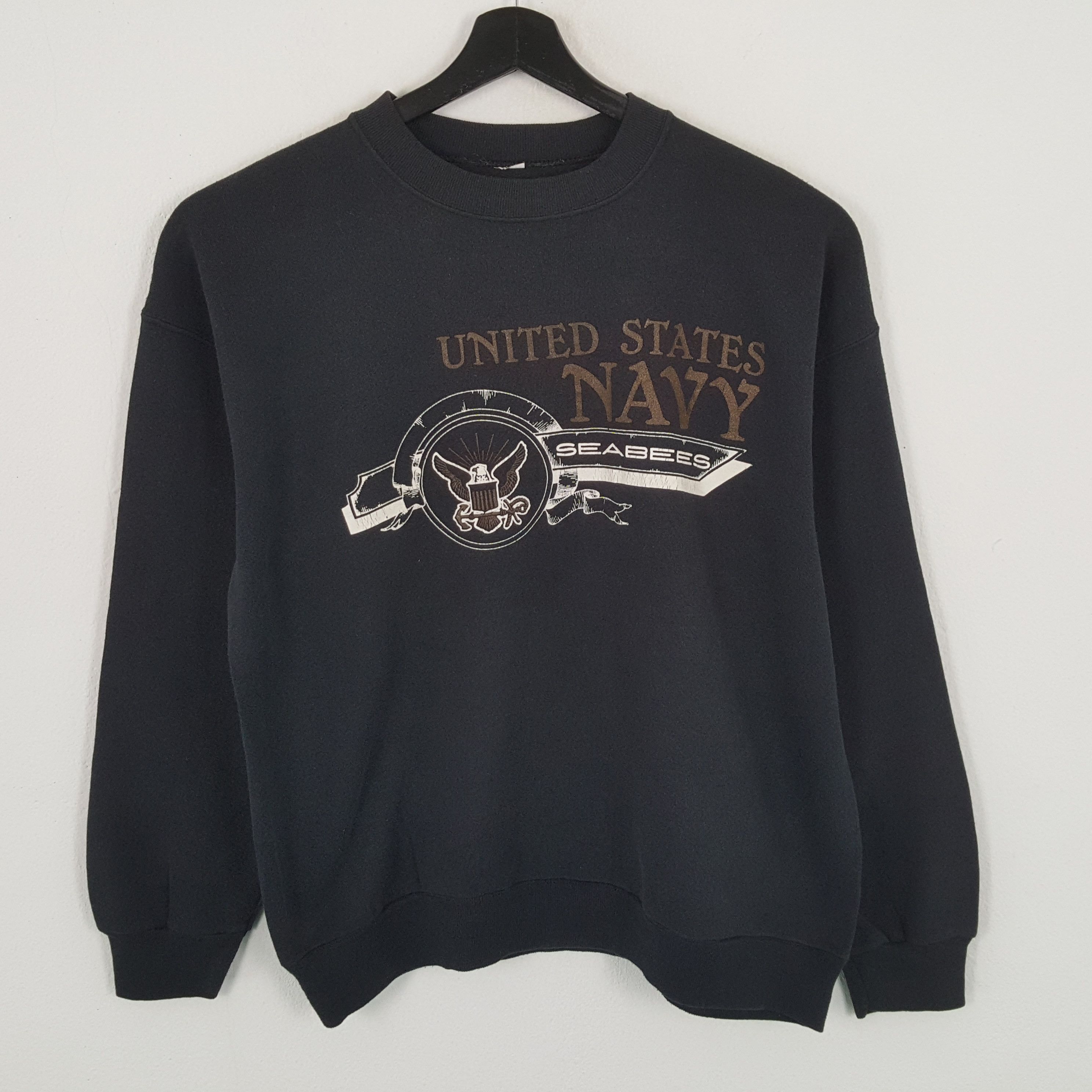 Vintage UNITED STATE NAVY SEABEES Vintage Sweatshirt Size US L / EU 52-54 / 3 - 1 Thumbnail