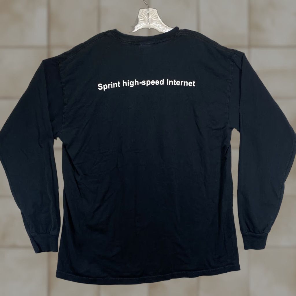 Vintage VINTAGE Sprint T-Shirt Black Long Sleeve XL Y2K 90s Graphic Print Cell Phone Mens Size US XL / EU 56 / 4 - 1 Thumbnail