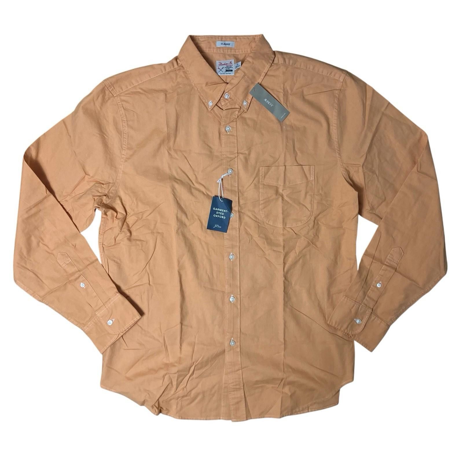 J.Crew J Crew Shirt Mens L Orange Button Down Oxford Broken In Size US L / EU 52-54 / 3 - 3 Thumbnail