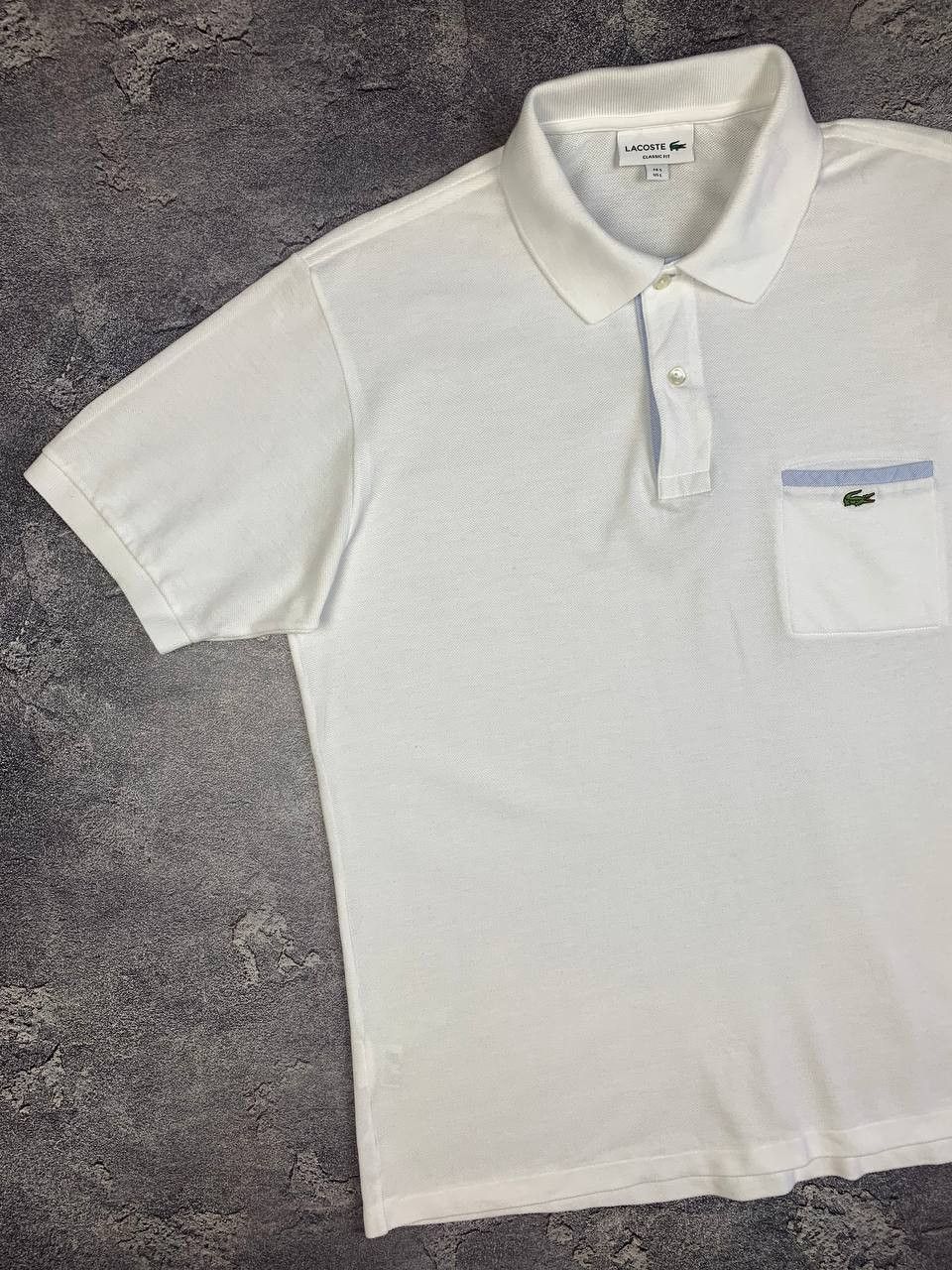 Lacoste Lacoste Men's Classic Fit White Polo Shirt Size L Size US L / EU 52-54 / 3 - 2 Thumbnail