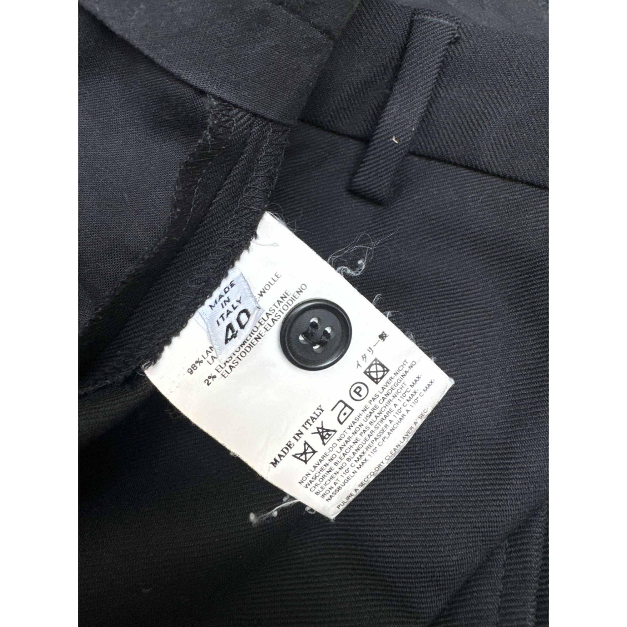 Maison Margiela FW 2005 Deconstructed Black Wool Pants Size 27" / US 4 / IT 40 - 8 Thumbnail