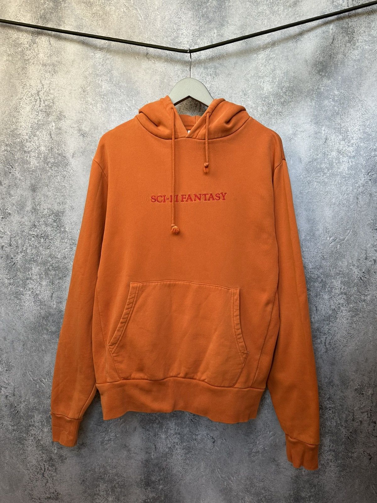 Sci-Fi Fantasy Sci-Fi Fantasy Logo Hoodie - Cantaloupe Pullover Skate Wear Size US M / EU 48-50 / 2 - 2 Thumbnail