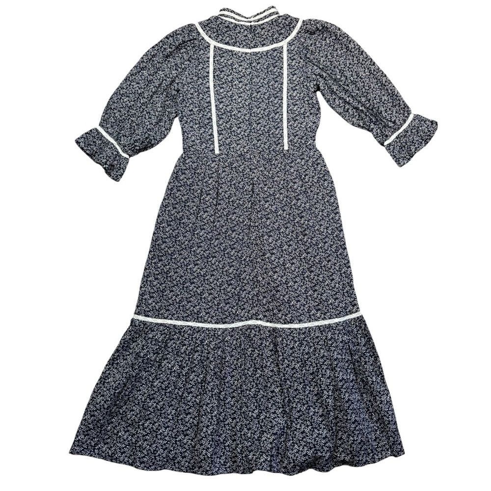 Anthropologie NWT New $269 Anthropologie Meadows Amaryllis Floral Navy Ma Size M / US 6-8 / IT 42-44 - 4 Thumbnail