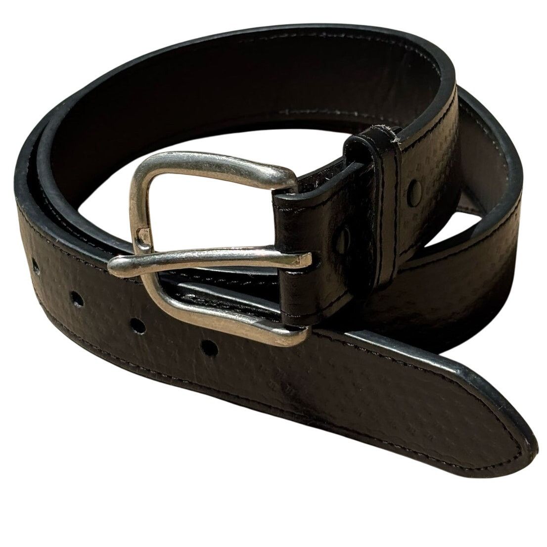 Other Vintage Black Leather Men's Belt Size ONE SIZE - 1 Thumbnail