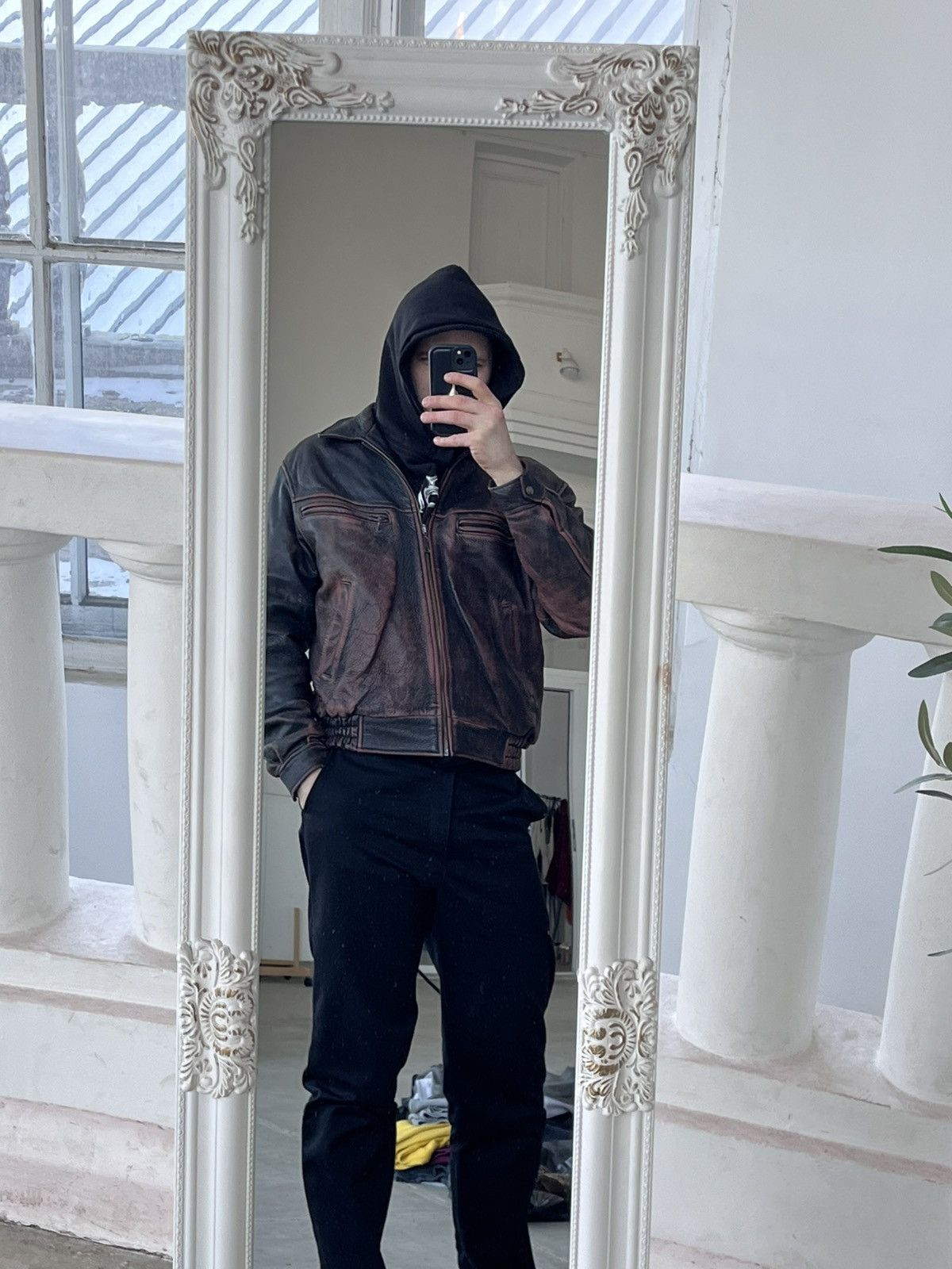 Genuine Leather Hype Vintage Coach Black Red Leather Bomber Jacket Y2K Sk8 Size US XL / EU 56 / 4 - 5 Thumbnail