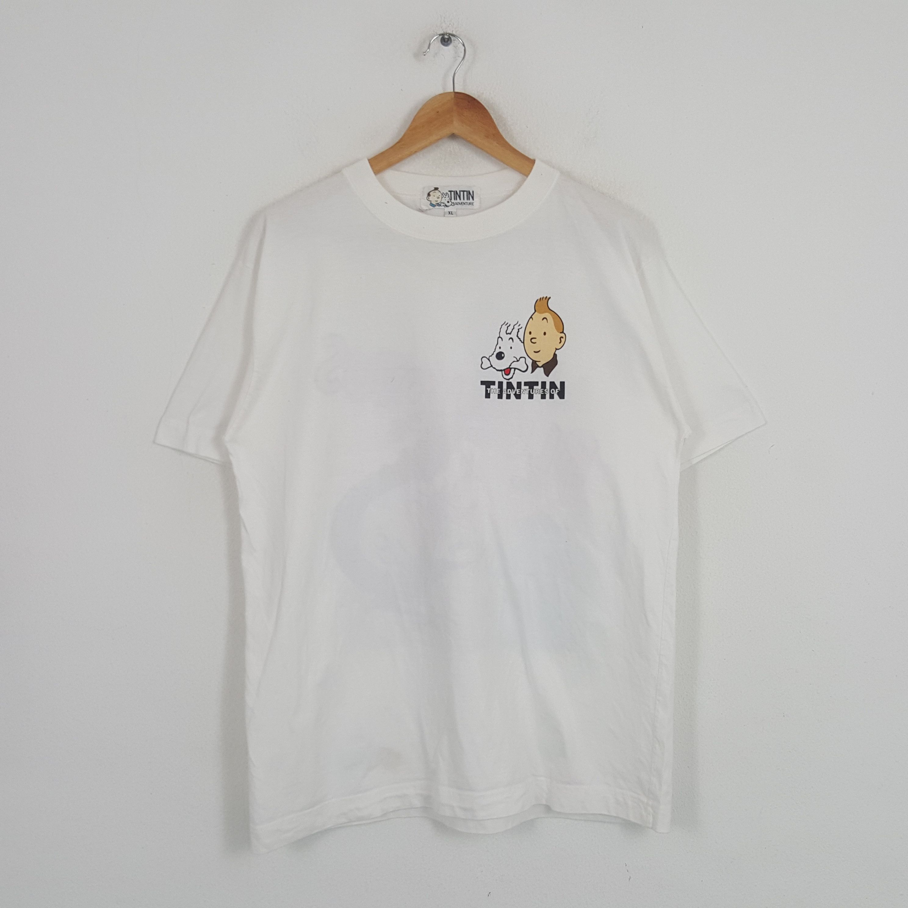 Cartoon Network × Vintage Vintage Tintin The Adventure The Blue Lotus Cartoon Tshirt Size US L / EU 52-54 / 3 - 3 Thumbnail