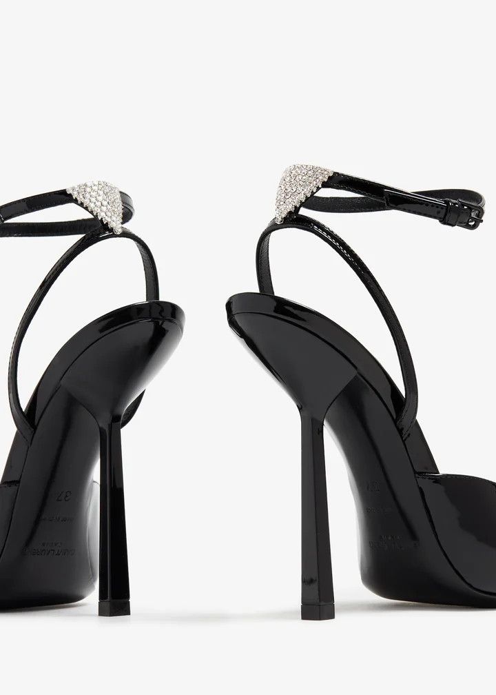 Saint Laurent Paris oc11z1225 763377 Anouk Pumps in Patent Leather in Black Size US 6.5 / IT 36.5 - 2 Thumbnail
