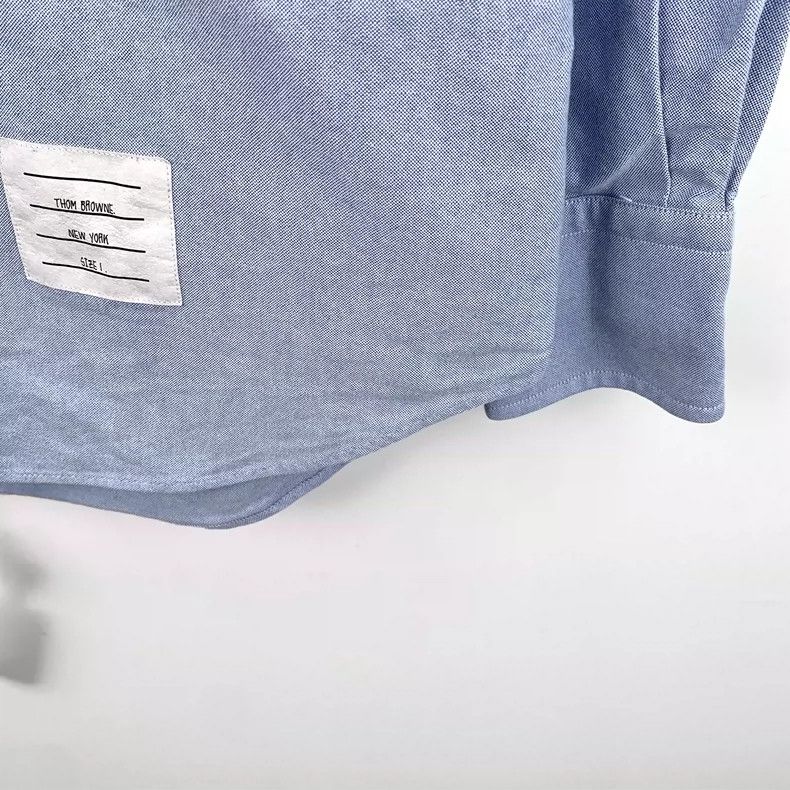 Thom Browne Thom browne Haze blue Oxford cotton eroded sleeve label lap Size US S / EU 44-46 / 1 - 5 Thumbnail