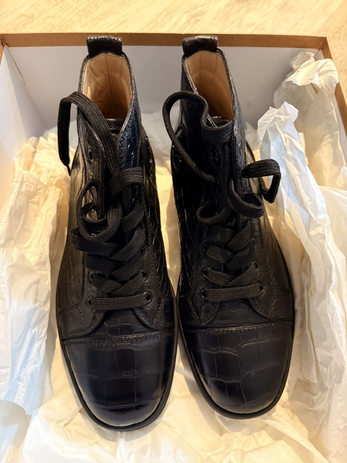 Christian Louboutin Christian Louboutin Louis Croco Size US 7 / EU 40 - 4 Thumbnail