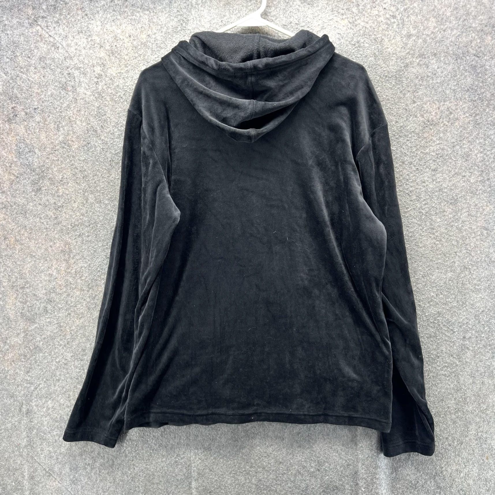 Polo Ralph Lauren Polo Ralph Lauren Pajama Top Mens M Black Velour Hooded Sleepwear Lounge Size US M / EU 48-50 / 2 - 2 Thumbnail