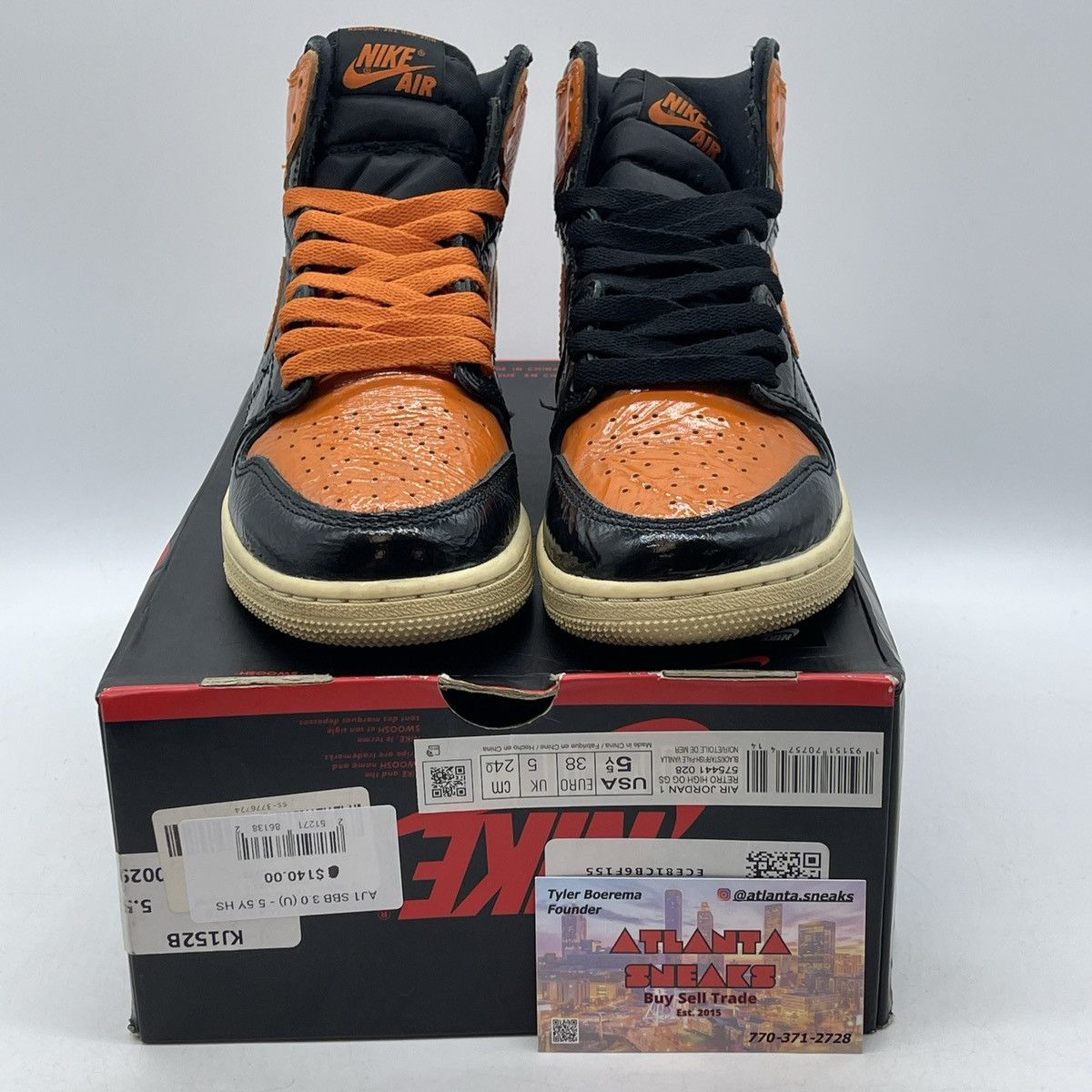 Jordan Brand Air Jordan 1 high shattered backboard 3.0 Size US 5.5 / IT 35.5 - 2 Thumbnail
