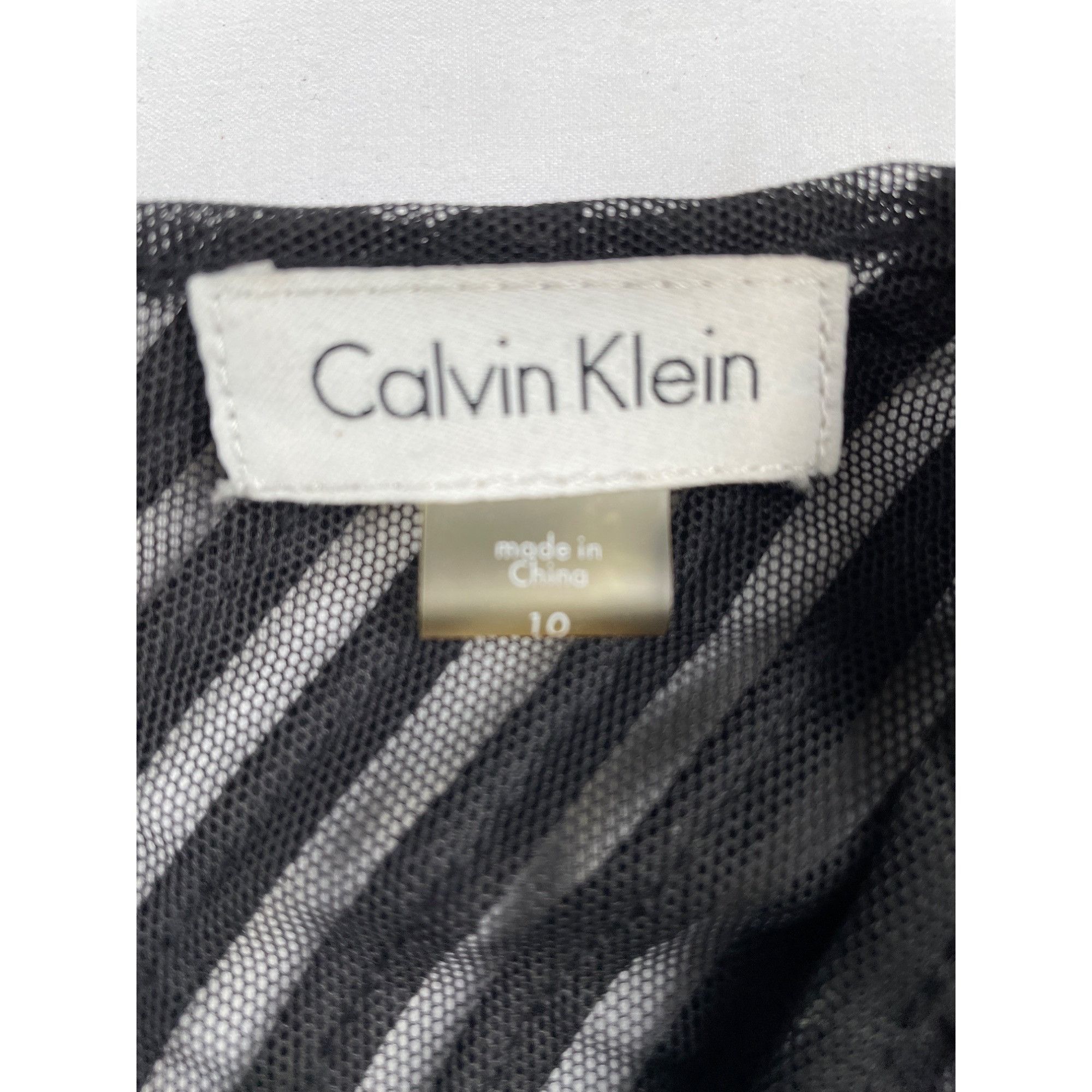 Calvin Klein Calvin Klein Women's Black Body Forming Dress/ Midi V Plunge Size L / US 10 / IT 46 - 4 Thumbnail