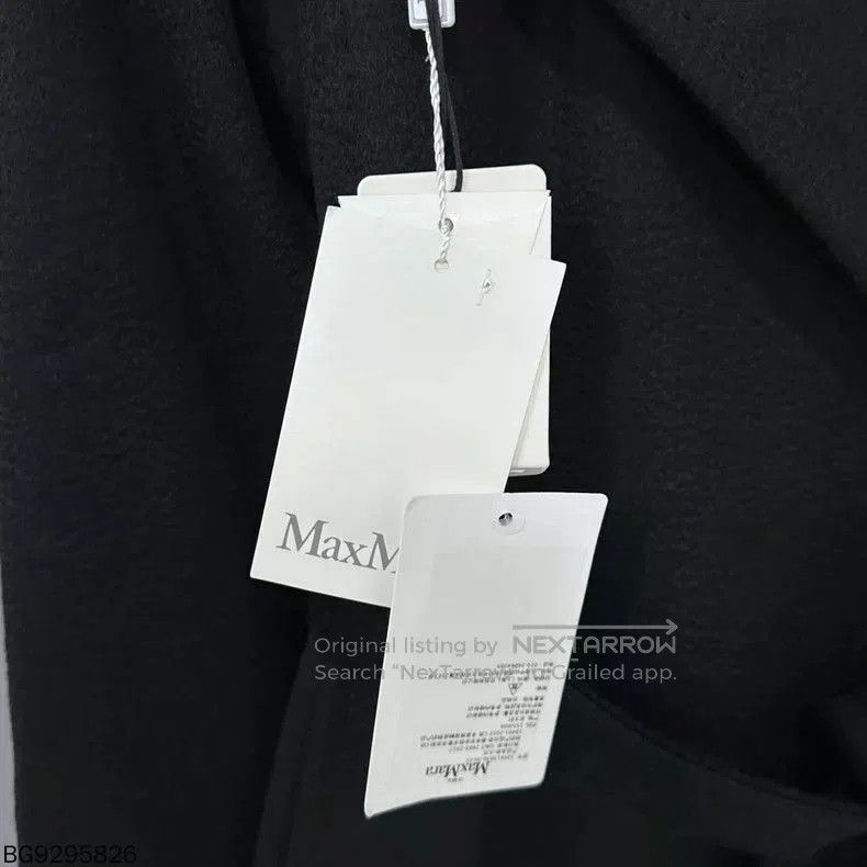 Max Mara MaxMara Manuela Black Long Coat. Size S / US 4 / IT 40 - 4 Thumbnail
