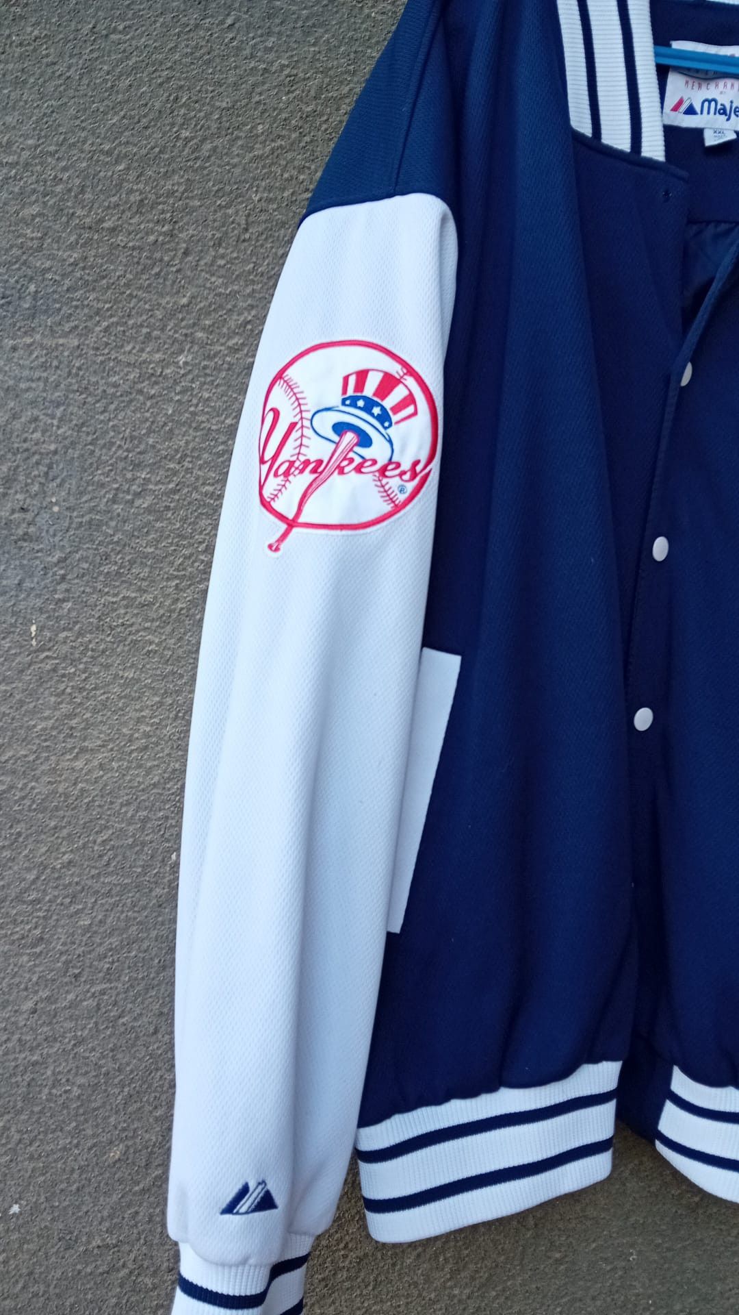 Majestic × New York Yankees NY Yankees Majestic Varsity Jacket Genuine Merchandise XXL Size US XXL / EU 58 / 5 - 4 Thumbnail