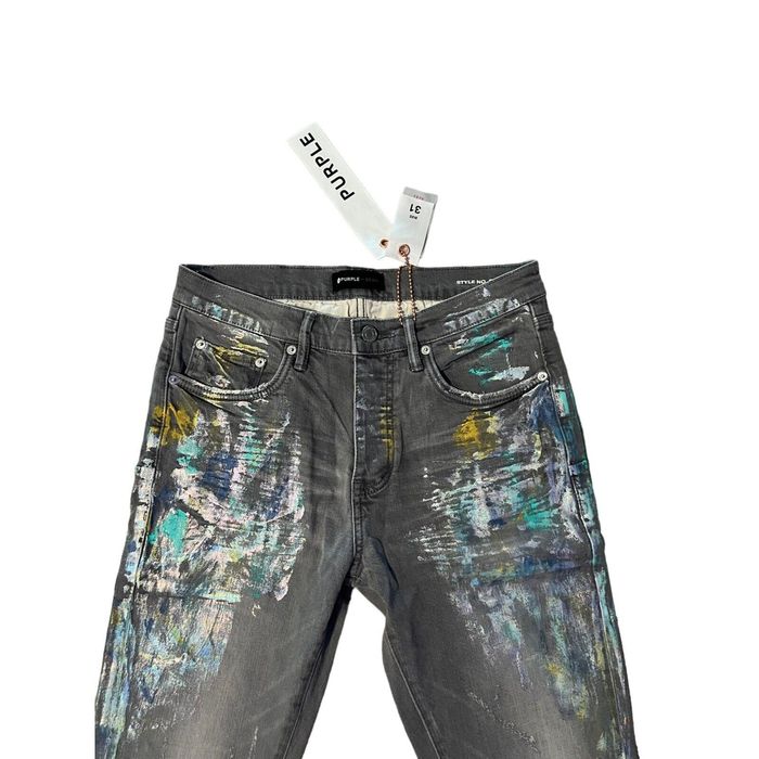 Purple Brand Jeans Mens Slim Fit Low Rise P001 $295 Gray Size 36/32