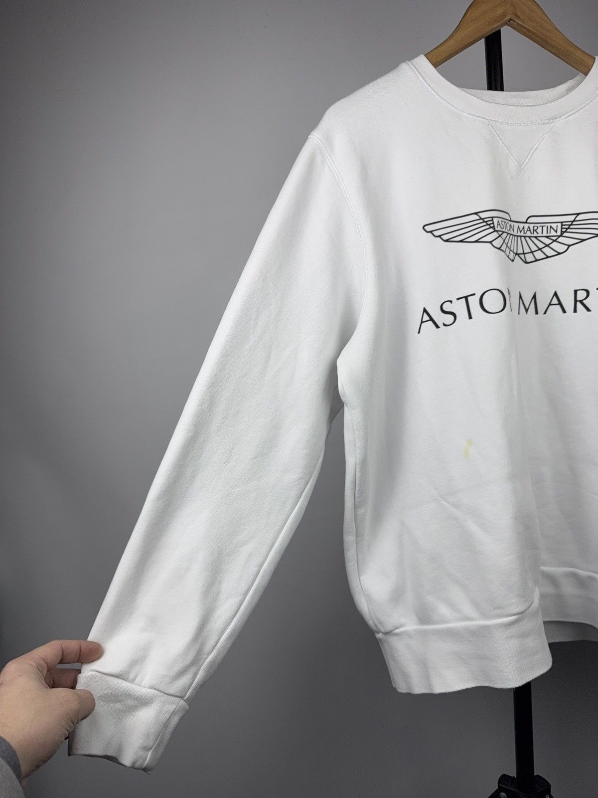 Hackett Racing Aston Martin AMR Hackett London White Sweatshirt Size US L / EU 52-54 / 3 - 6 Thumbnail