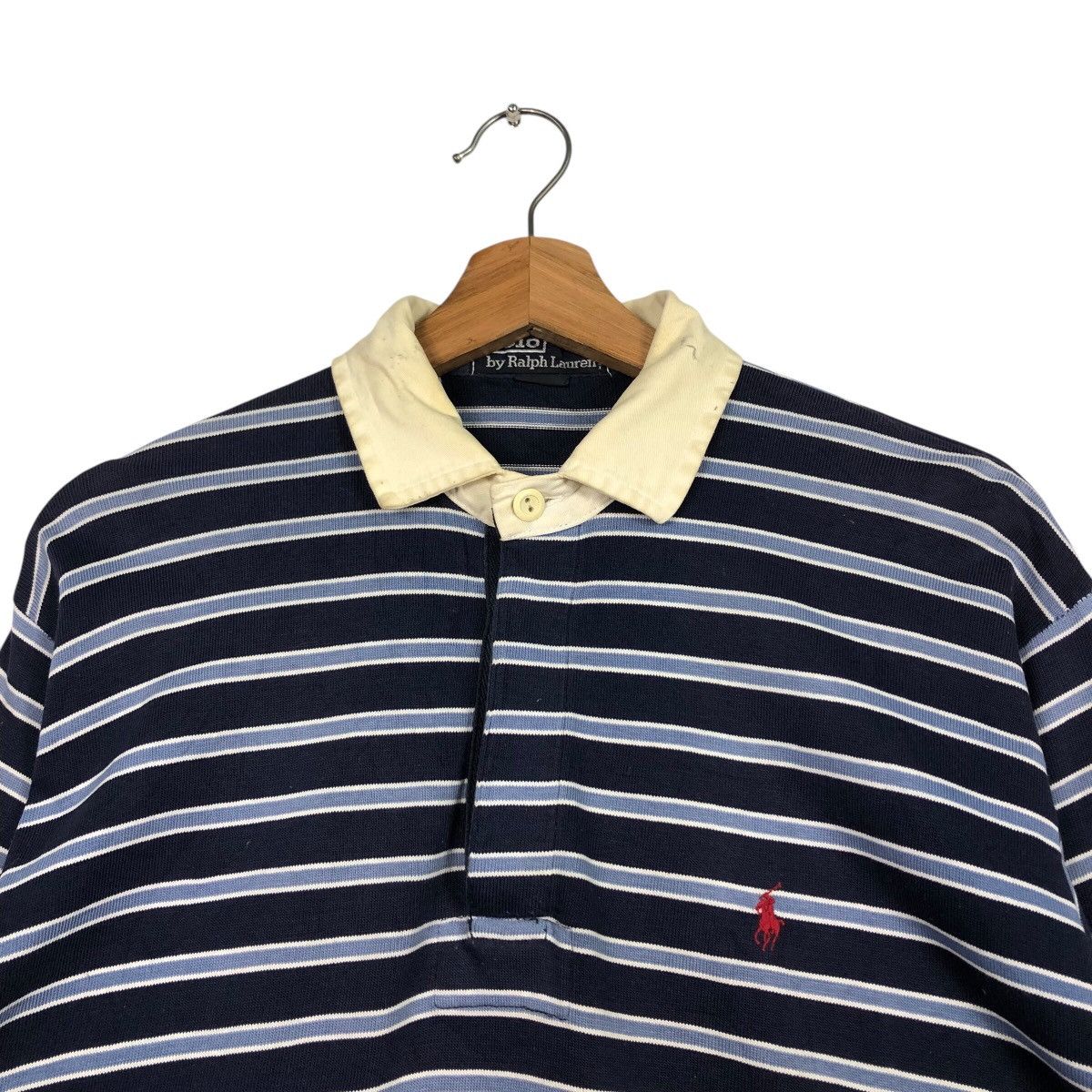 Polo Ralph Lauren Polo Ralph Lauren Old School Rugby Striped Design Collogue Size US M / EU 48-50 / 2 - 8 Thumbnail