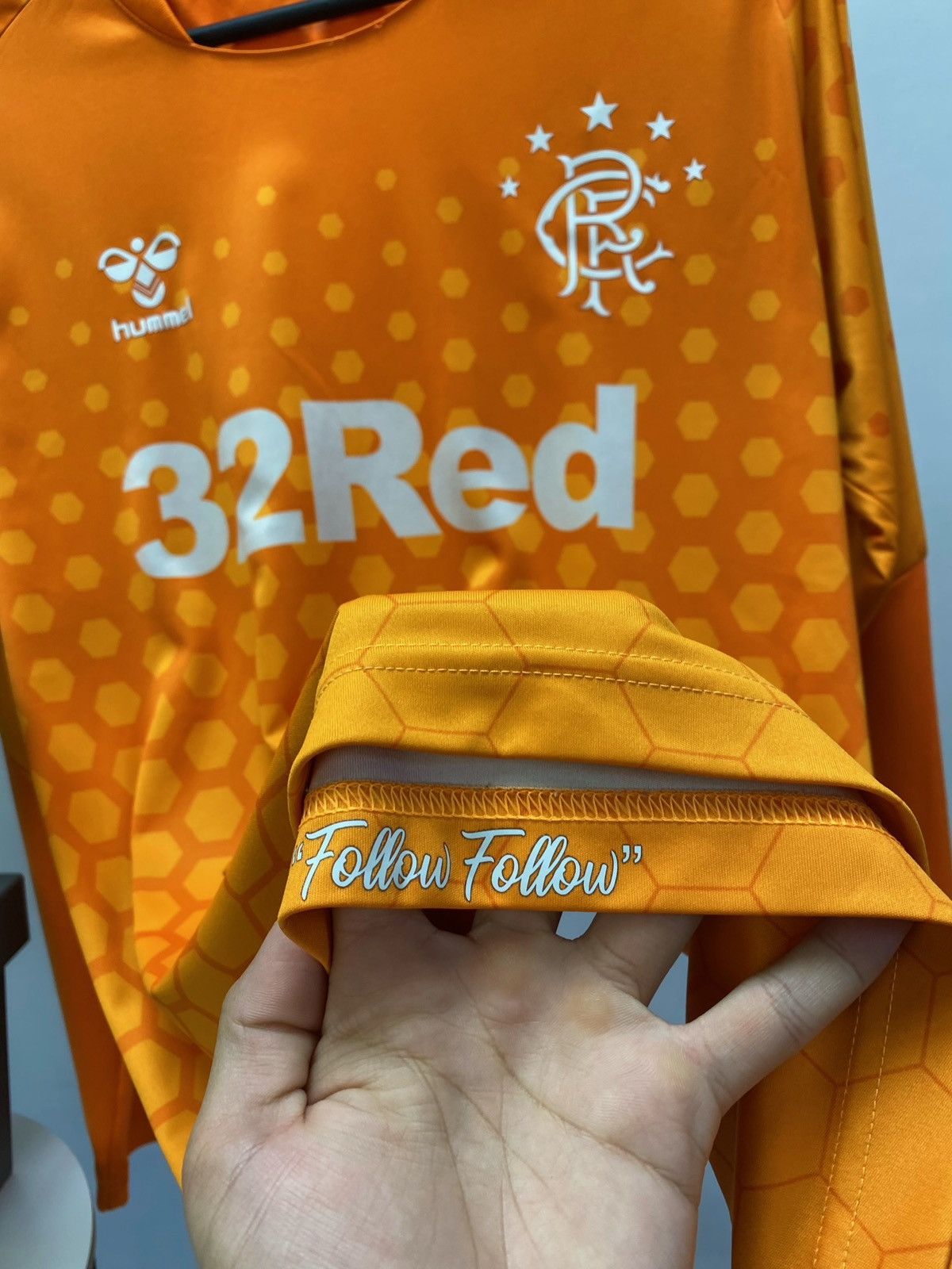 Hummel Glasgow Rangers 2019 / 2020 Hummel Soccer Jersey Size US L / EU 52-54 / 3 - 15 Thumbnail