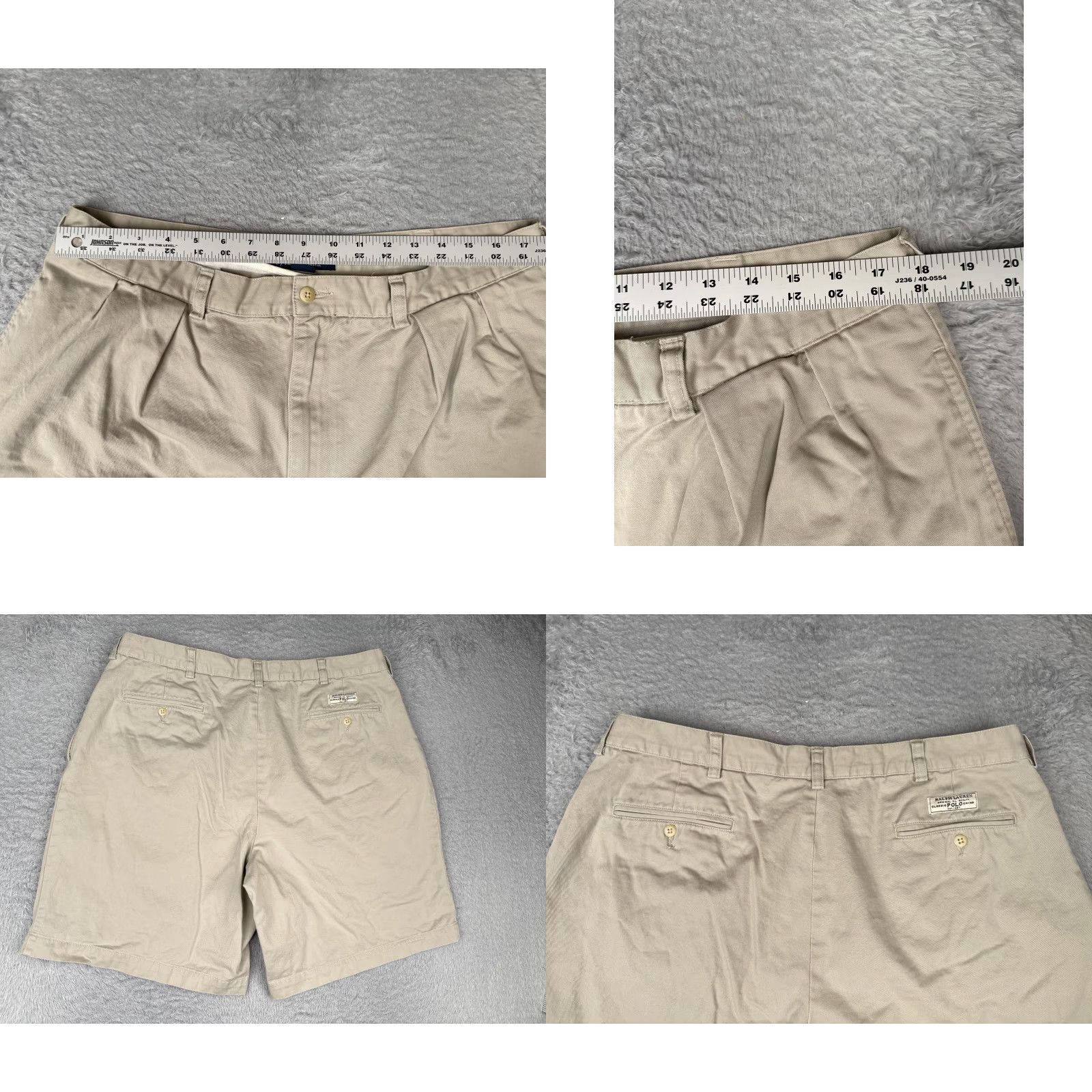Polo Ralph Lauren VINTAGE Polo Ralph Lauren Shorts Mens 38 Chino Casual Beig e Khaki Tyler Short Classic Fit Pockets 9 Inseam Size US M / EU 48-50 / 2 - 9 Thumbnail