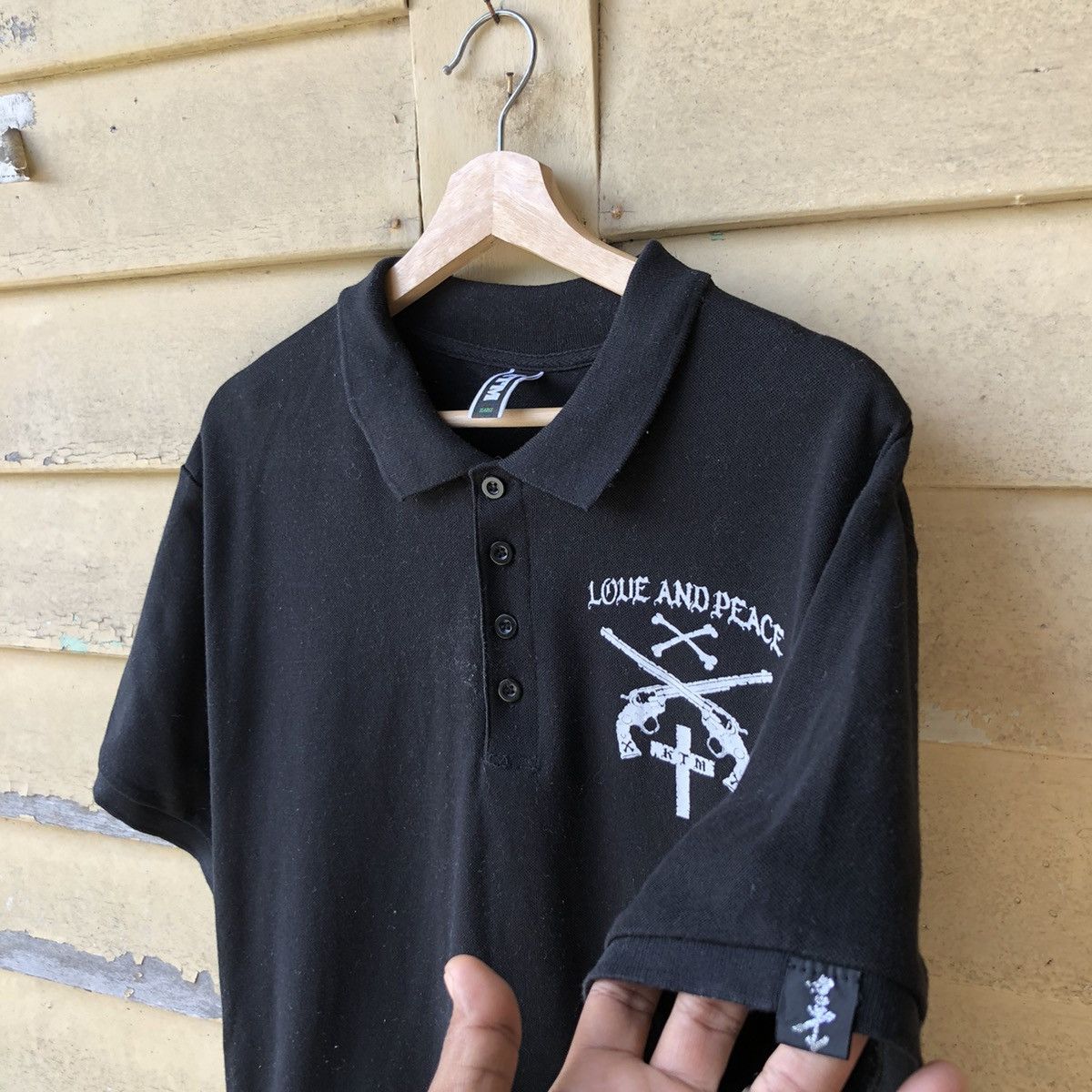 Naked & Famous KTM Love And Peace Polo Tshirt Size US XL / EU 56 / 4 - 6 Thumbnail