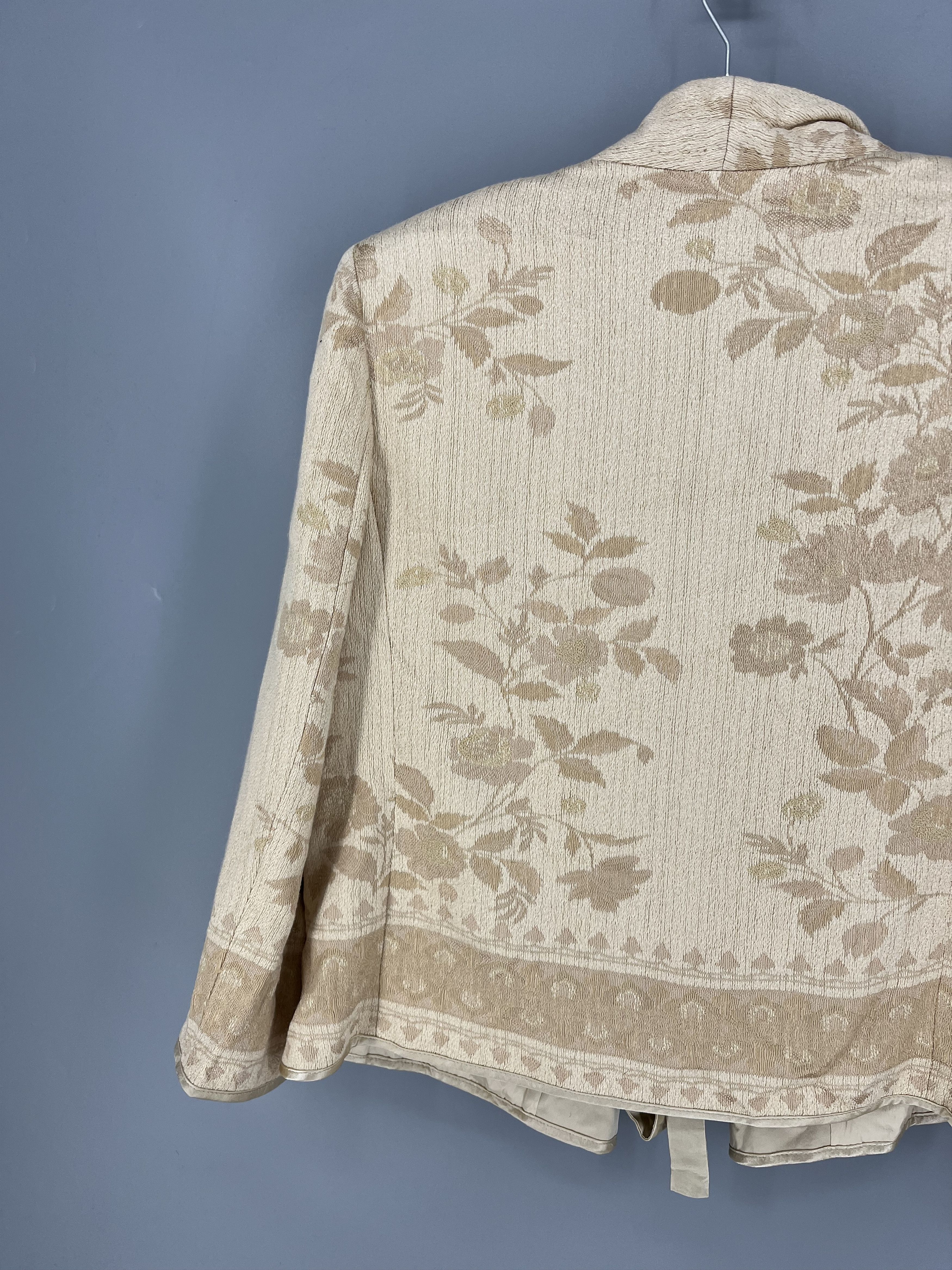 Alberta Ferretti ALBERTA FERRETTI Twill Blazer Jacket IT Size S / US 4 / IT 40 - 16 Thumbnail