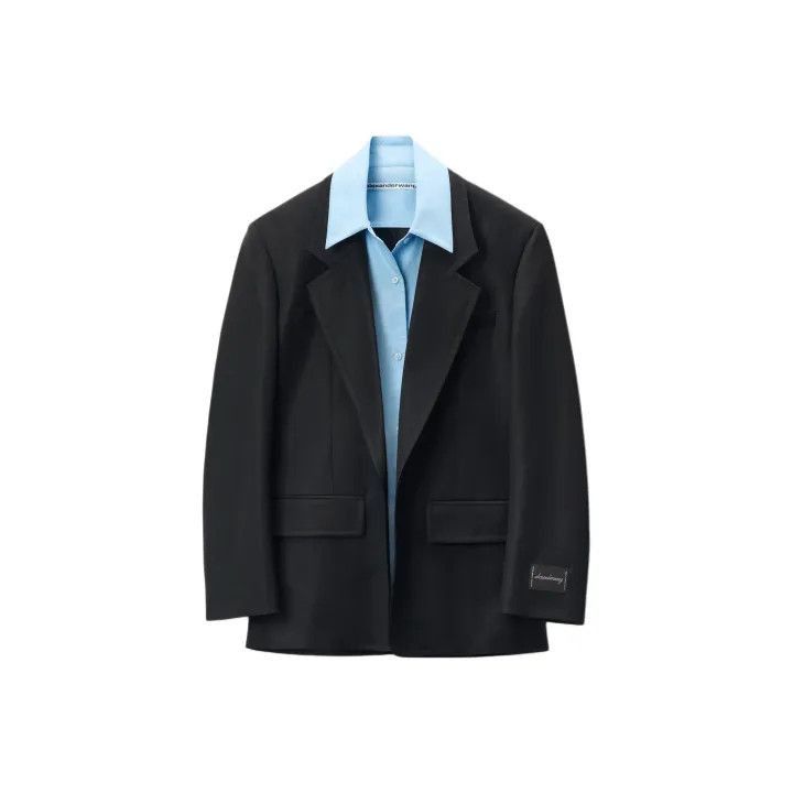 Alexander Wang Alexander Wang Black Long Sleeve Jacket with Logo - Size S / US 4 / IT 40 - 1 Thumbnail