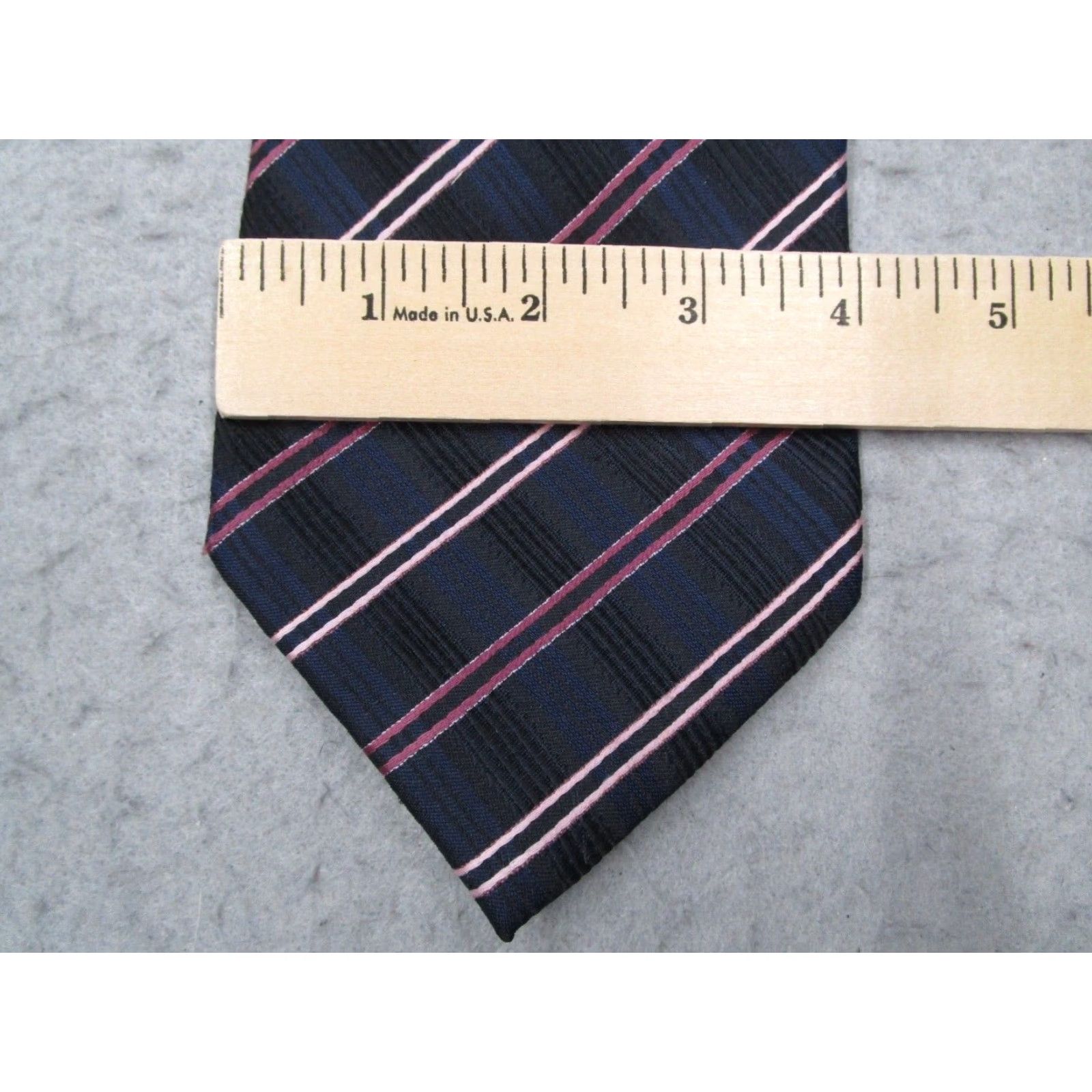 Ermenegildo Zegna Ermenegildo Zegna Silk Tie Mens Blue Striped Classic Size Italy Made Designer Size ONE SIZE - 5 Thumbnail
